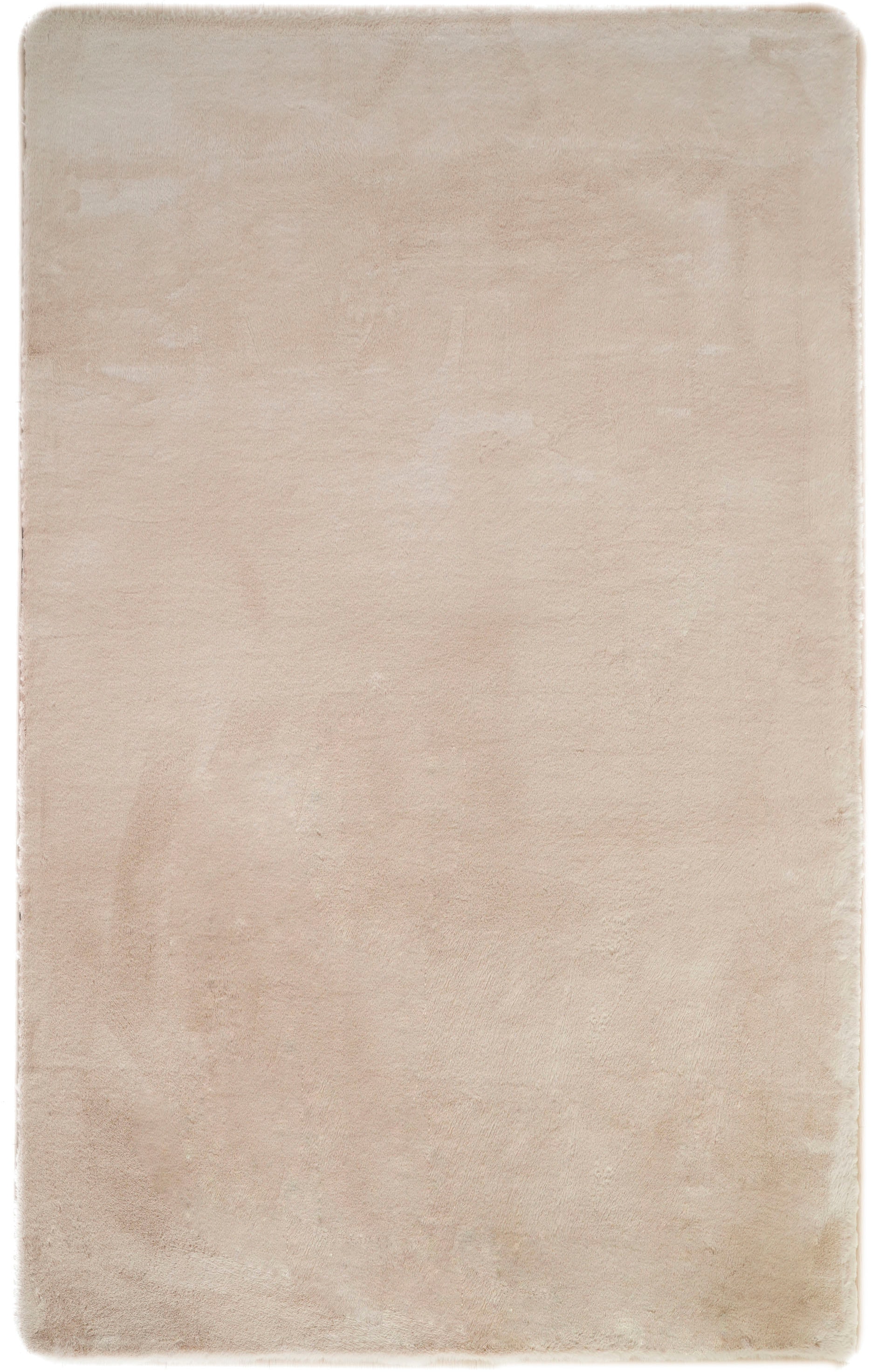 Bruno Banani Fellteppich »Rabbit 2, Kunstfell Teppich, Modern«, rechteckig, 25 mm Höhe, Kaninchenfell-Haptik, sehr weich, Wohnzimmer, Schlafzimmer, Esszimmer