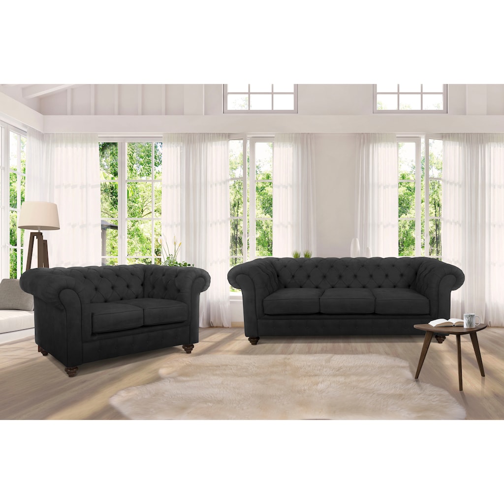 Home affaire Chesterfield-Sofa »Duc 3-Sitzer«