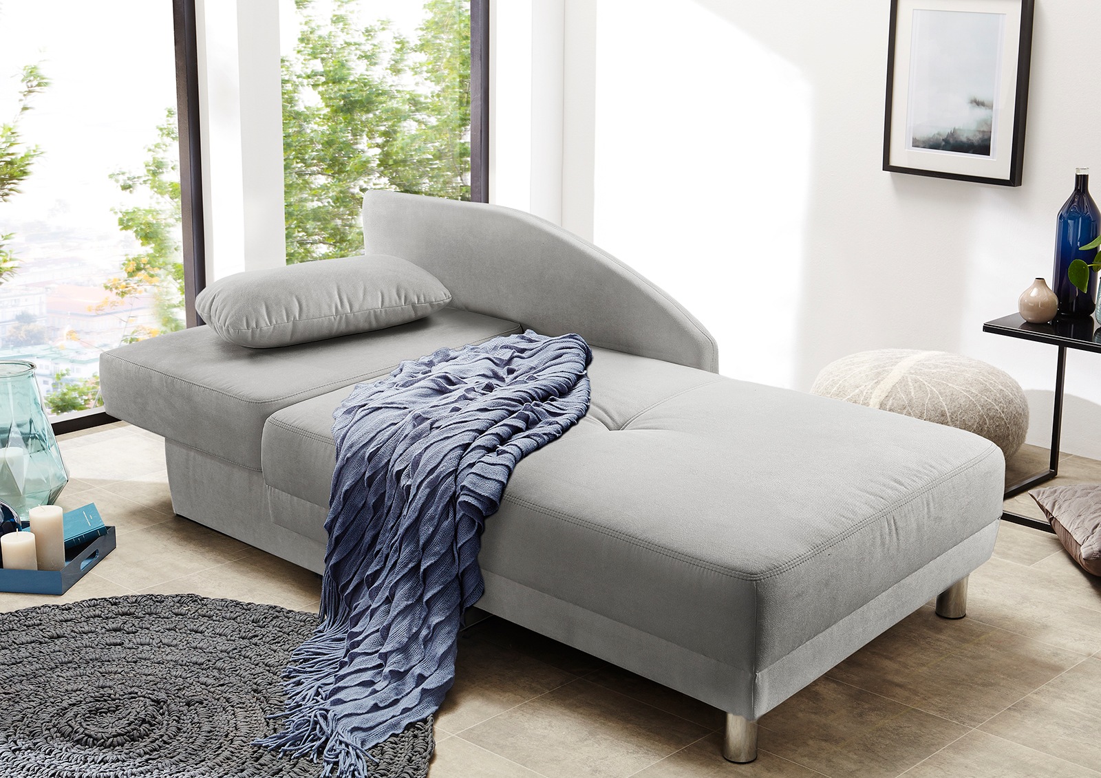 Jockenhöfer Gruppe Recamiere "Roy", Chaiselongue mit Bettfunktion und Bettk günstig online kaufen