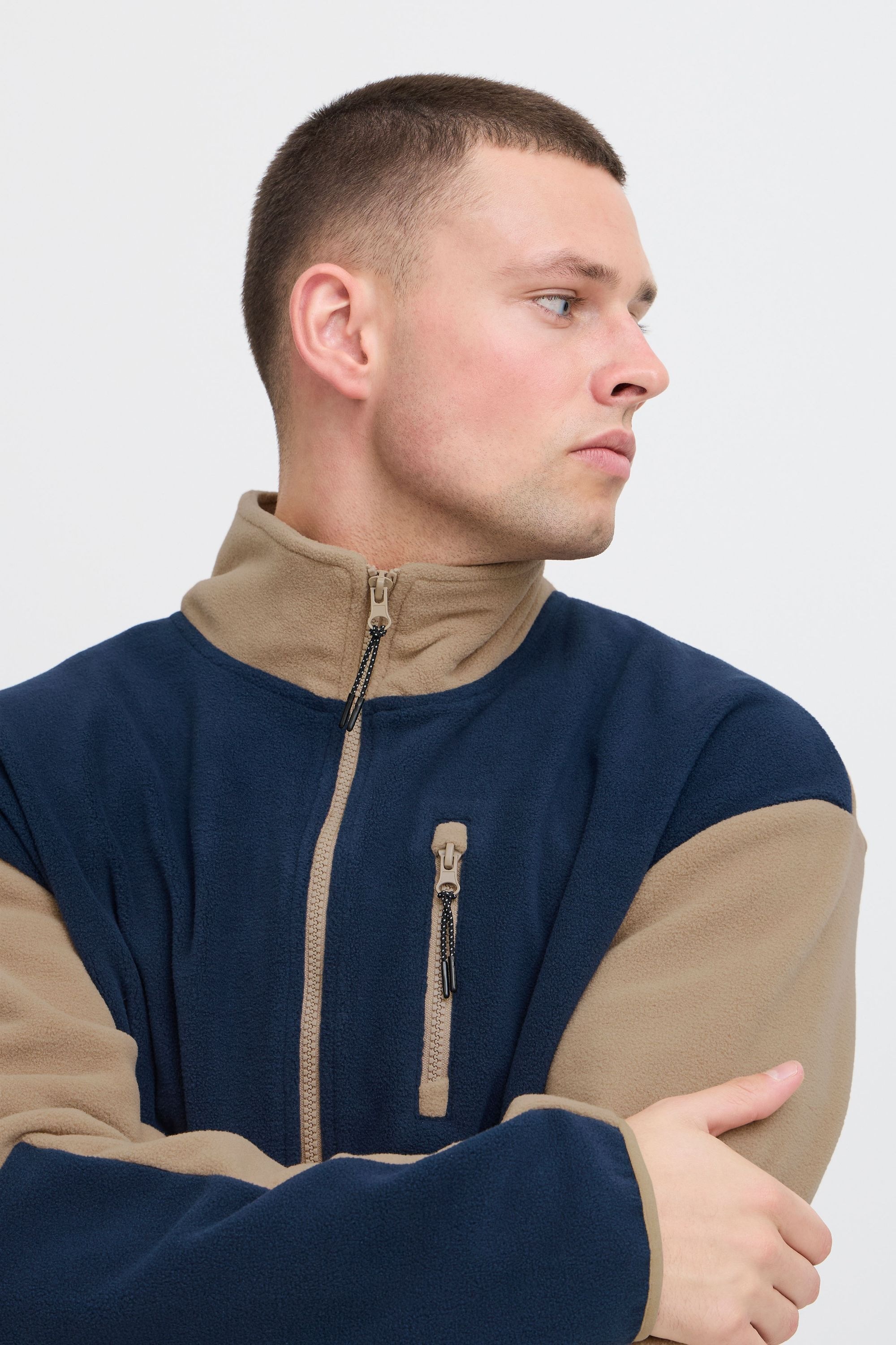 Blend Fellimitatjacke »Fellimitatjacke BHBROOKS Sweatshirt zipp thru«