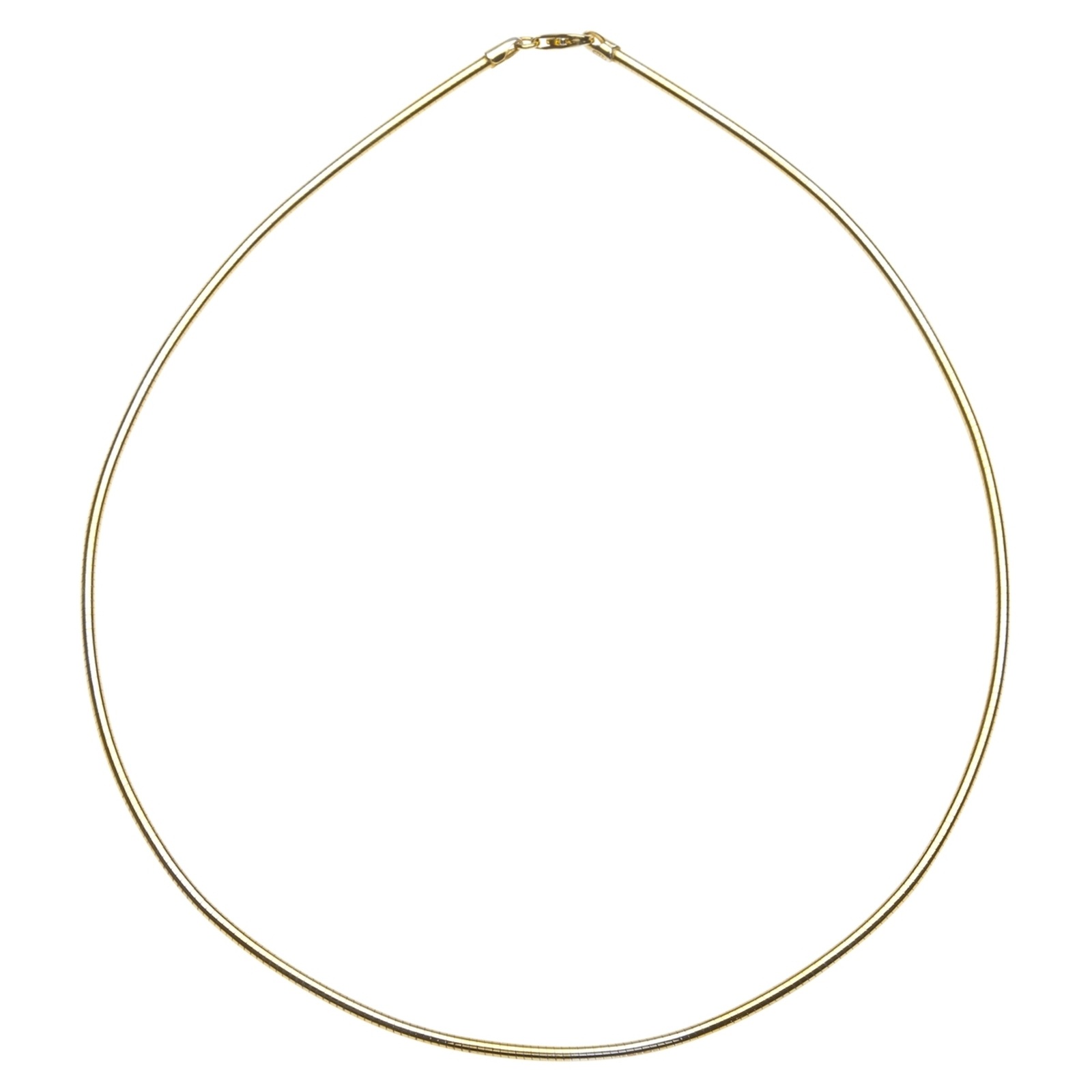 Halsreif OSTSEE-SCHMUCK "- Omega 3,0 mm - Silber 925/000, vergoldet -" Gr. 42, gold (goldfarben, gelb), Halsketten, Damen, 42, Silber 925 (Sterlingsilber)