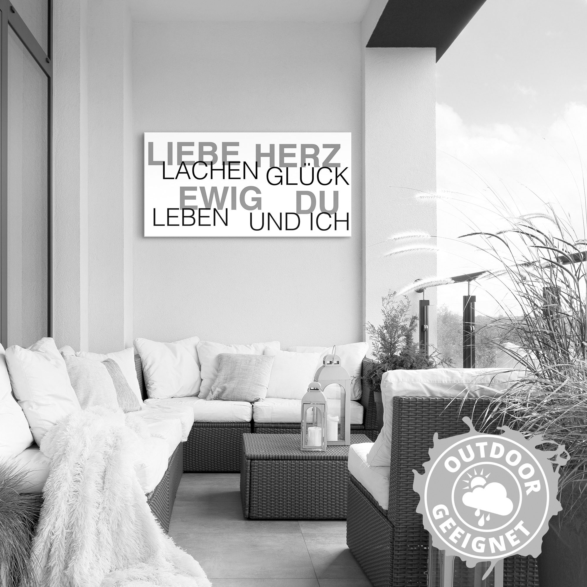 Artland Wandbild »Liebe Statement Bild«, Sprüche & Texte, (1 St.), als Alubild, Outdoorbild, Leinwandbild, Wandaufkleber, versch. Größen