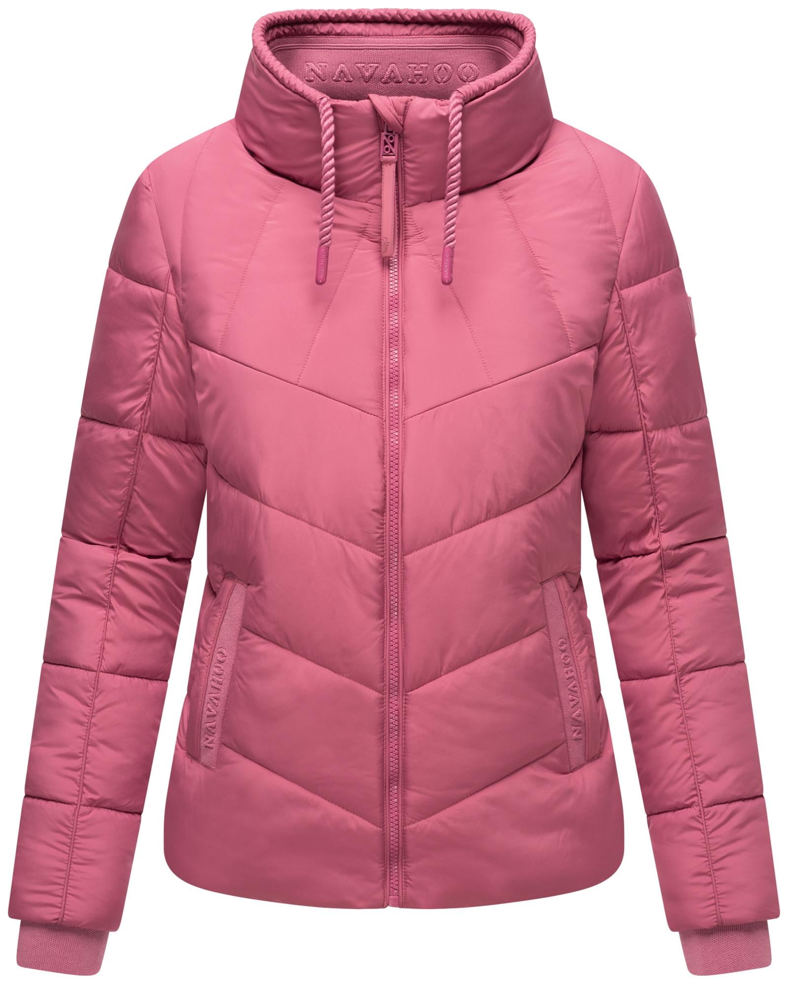 Navahoo Steppjacke "Liebesfee 14" ohne Kapuze gesteppte Damenjacke mit wattiertem Stehkragen