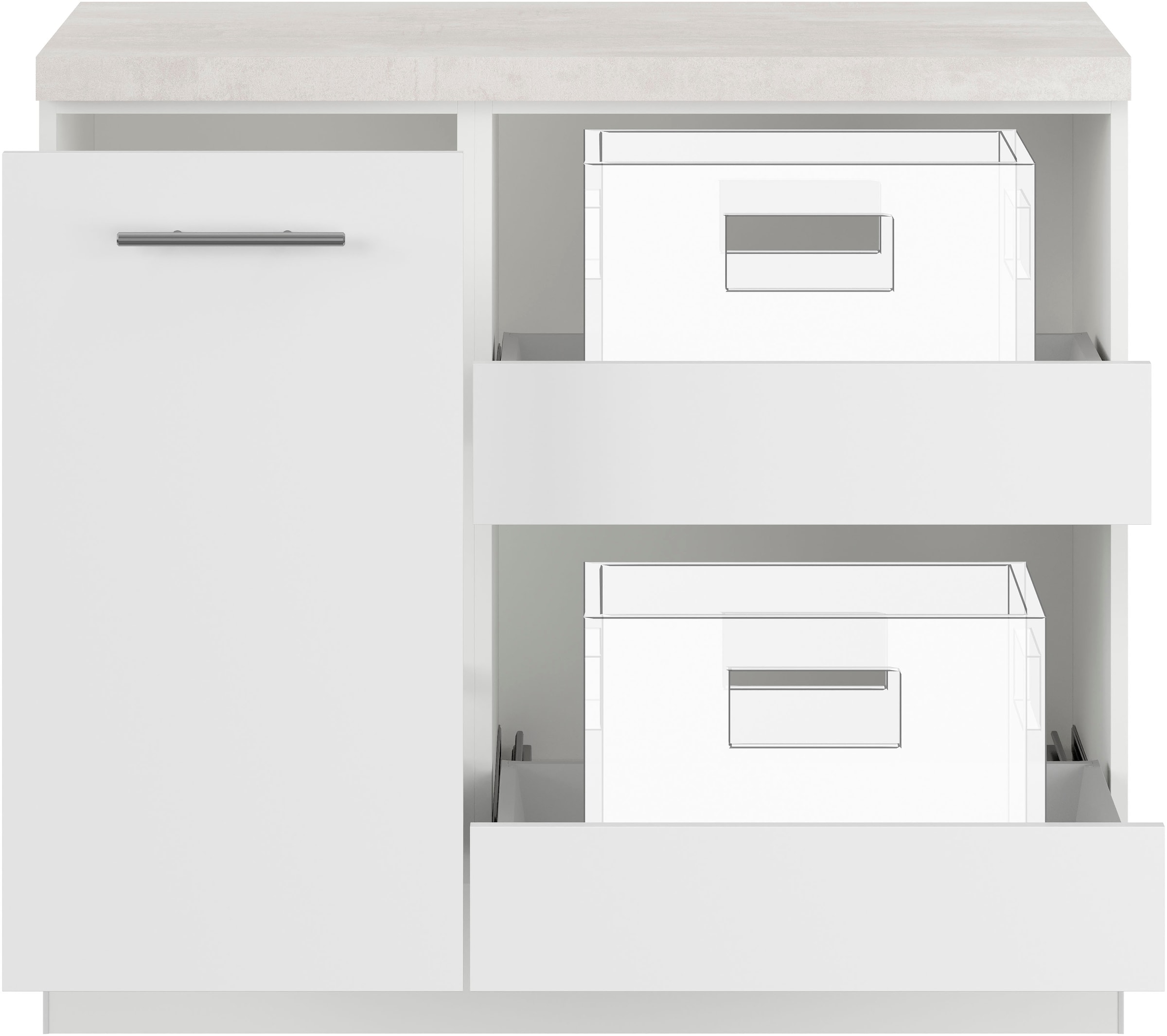 IMPULS KÜCHEN Mehrzweckschrank-Set »Warschau«, (4 St.), Vielfältige Varianten verfügbar; kombinierbar mit anderen Artikeln