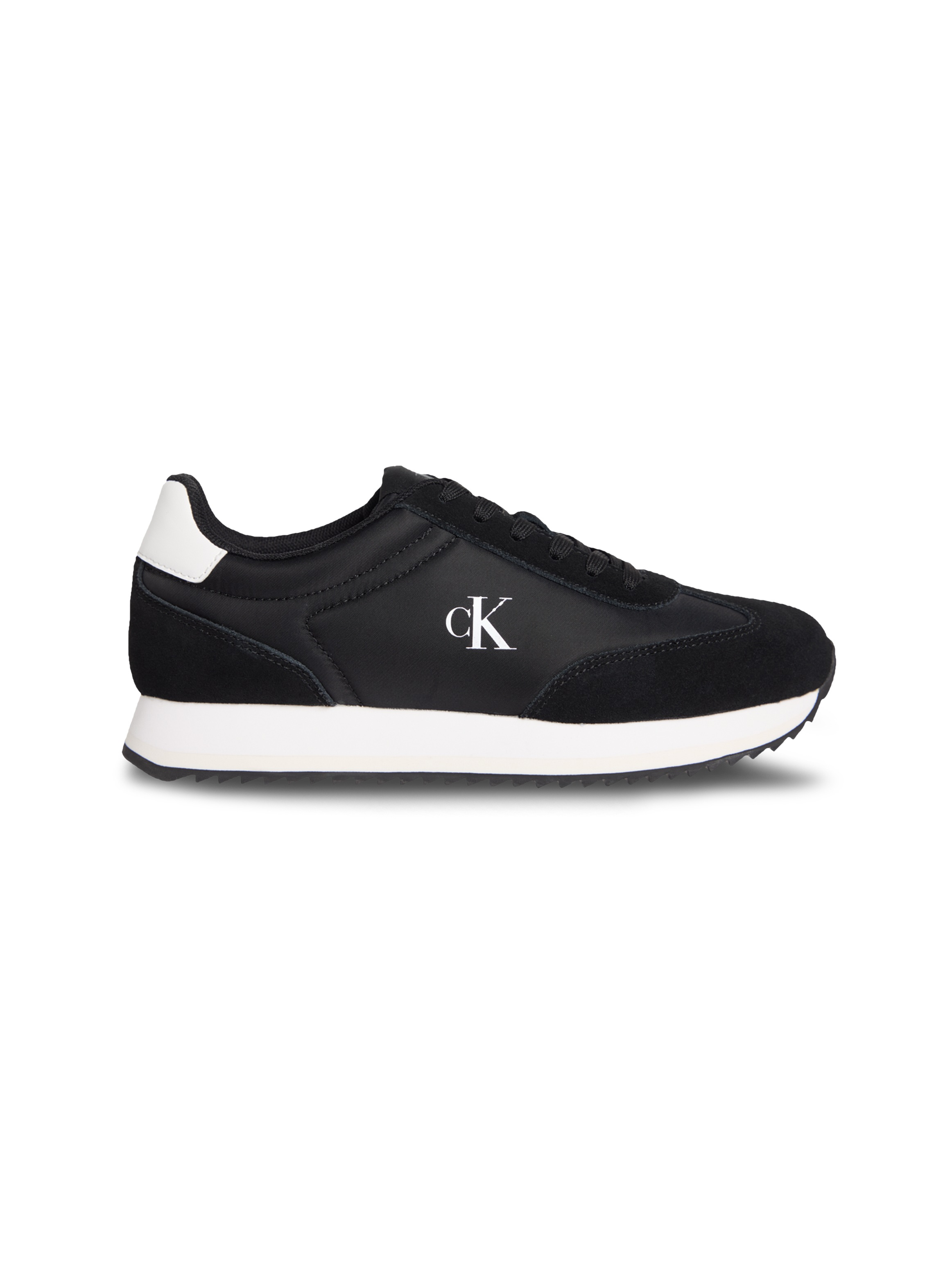 Calvin Klein Jeans Sneaker »RUNNER LACEUP MG NYLON MIX«, Schnürschuh, Halbschuh, Runner-Sneaker mit seitlichem CK-Logo