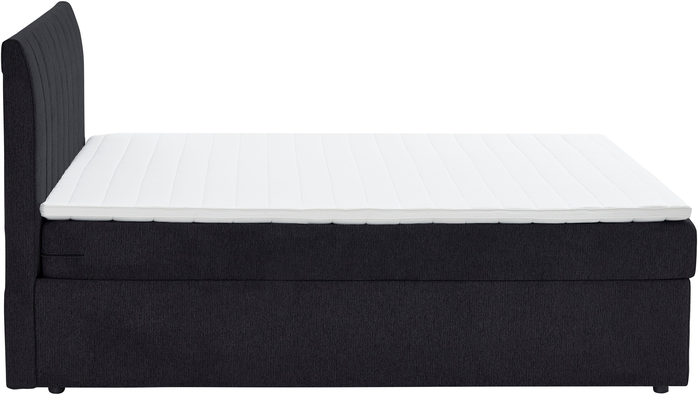 Boxbett "Alva, wahlweise mit Matratze", schwarz, B:203cm L:211cm, ATLANTIC HOME COLLECTION, Komplettbetten, wahlweise mit Matratze und Topper 5