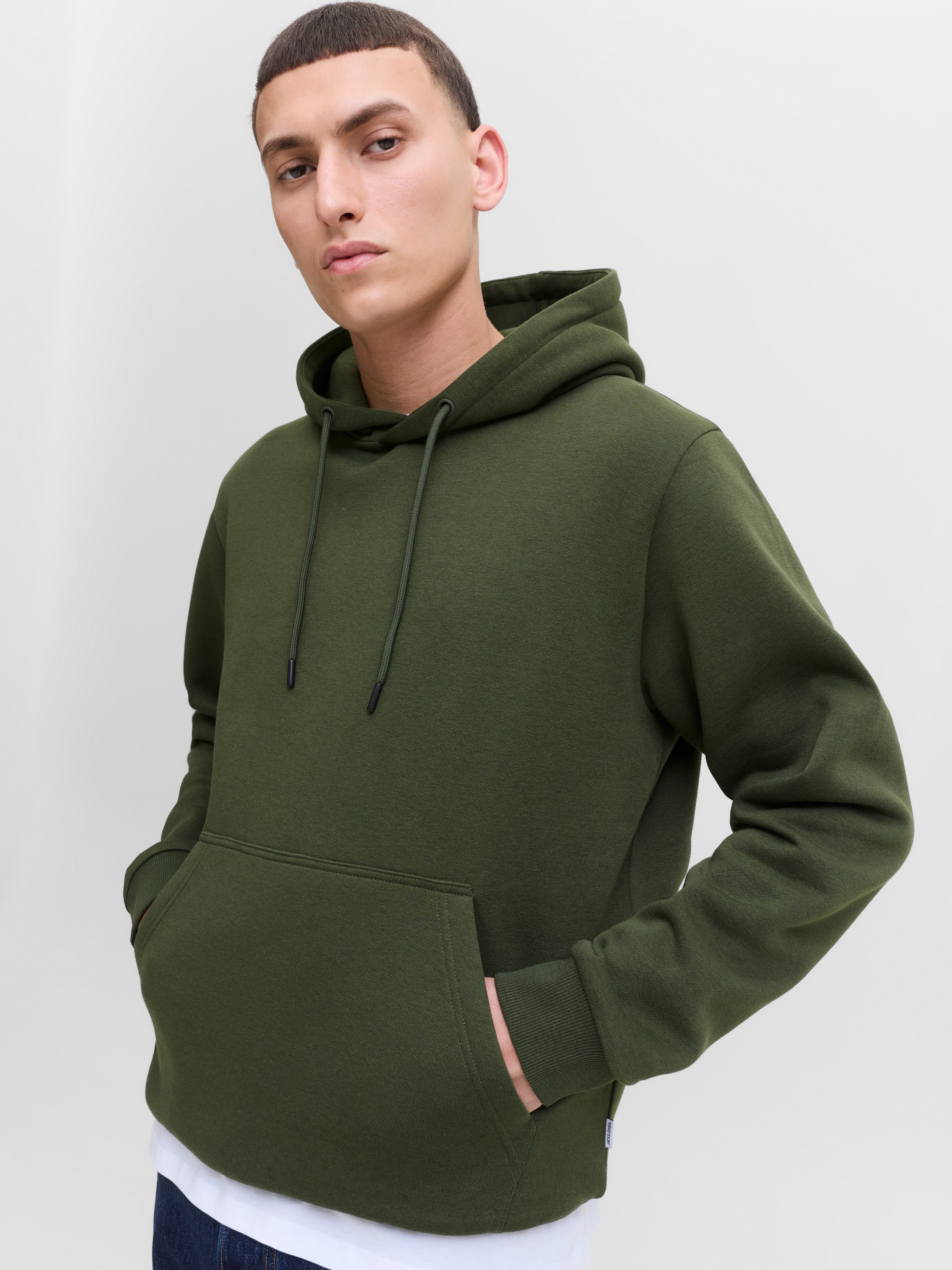 Jack & Jones Kapuzensweatshirt "JJEBRADLEY SWEAT HOOD NOOS", mit Känguru Ta günstig online kaufen