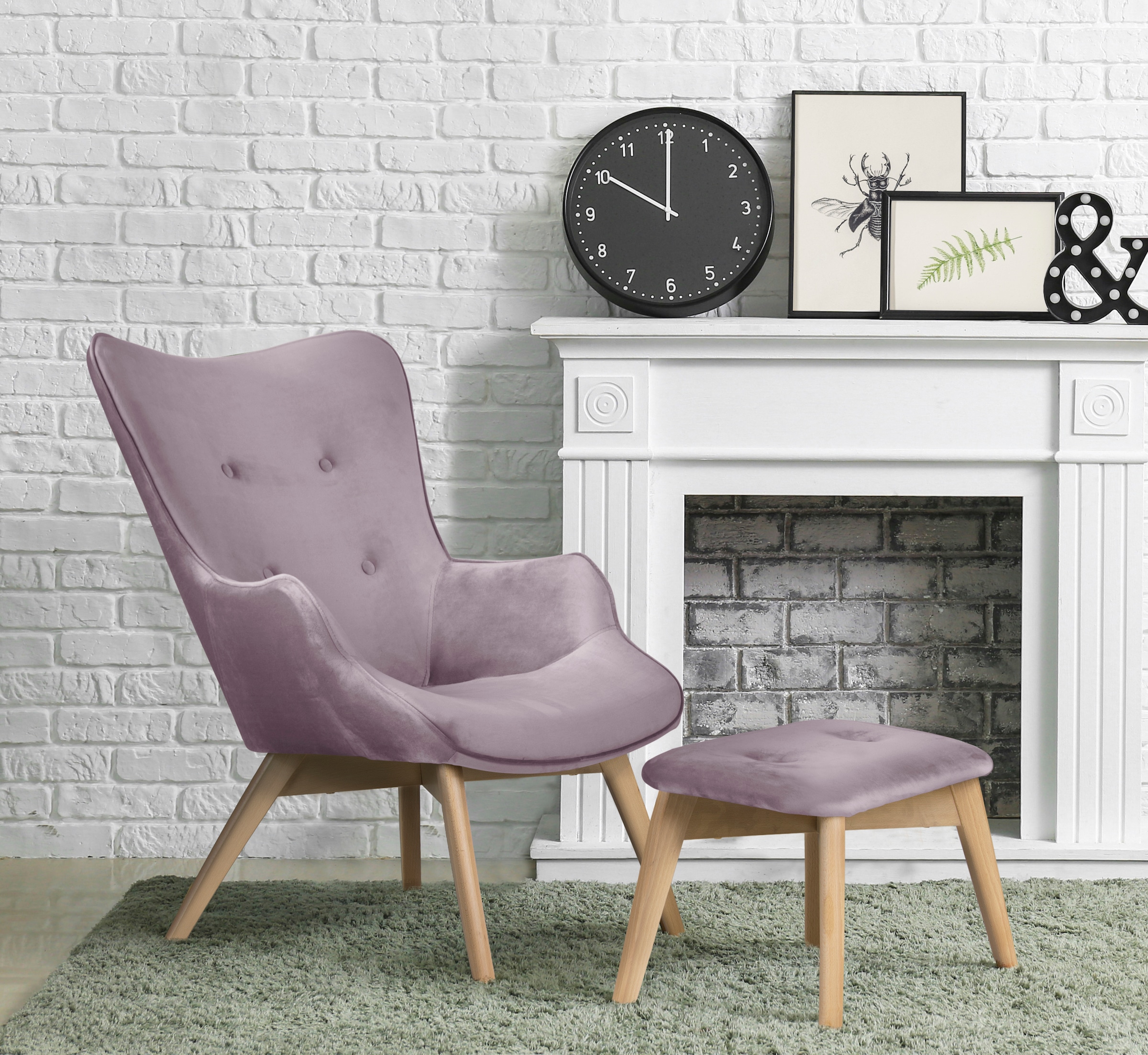 Home affaire Sessel "Nicko" wahlweise mit und ohne Hocker günstig online kaufen