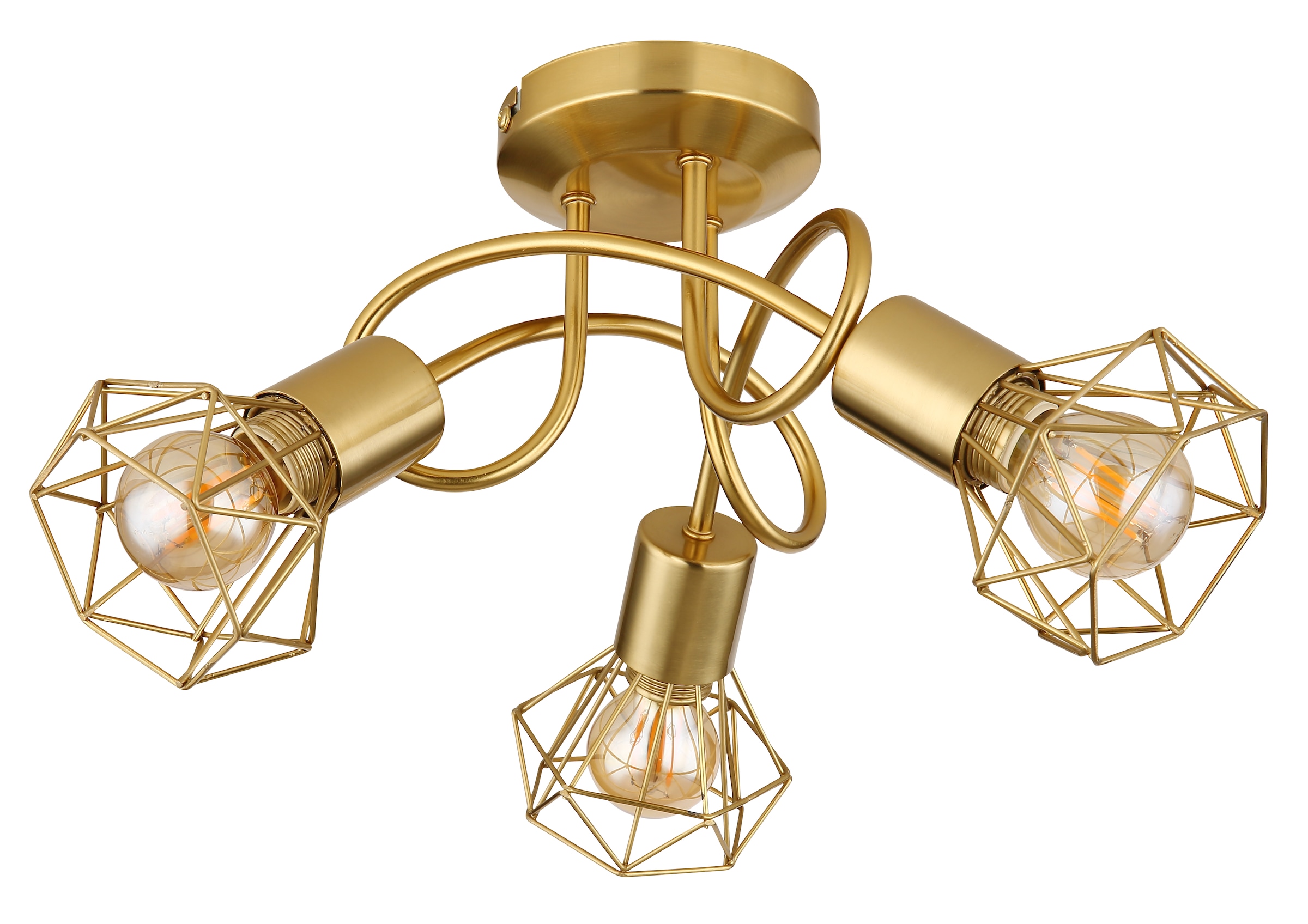 GLOBO LIGHTING Deckenleuchte »XARA I«, Leuchtmittel E14 | ohne Leuchtmittel, Deckenlampe/Wohnzimmer/Schlafzimmer/modern