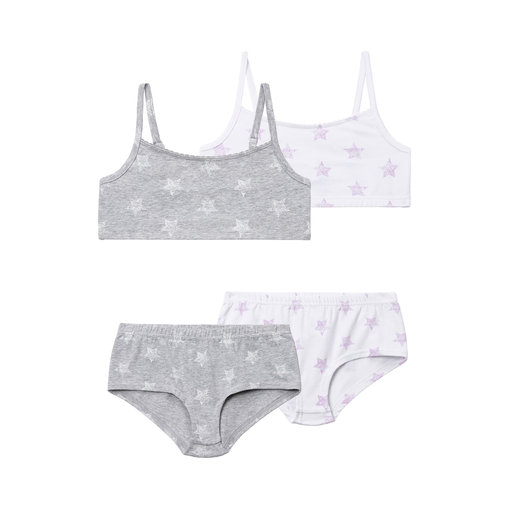 Buffalo Set: Bustier, (4 tlg., mit Panty)