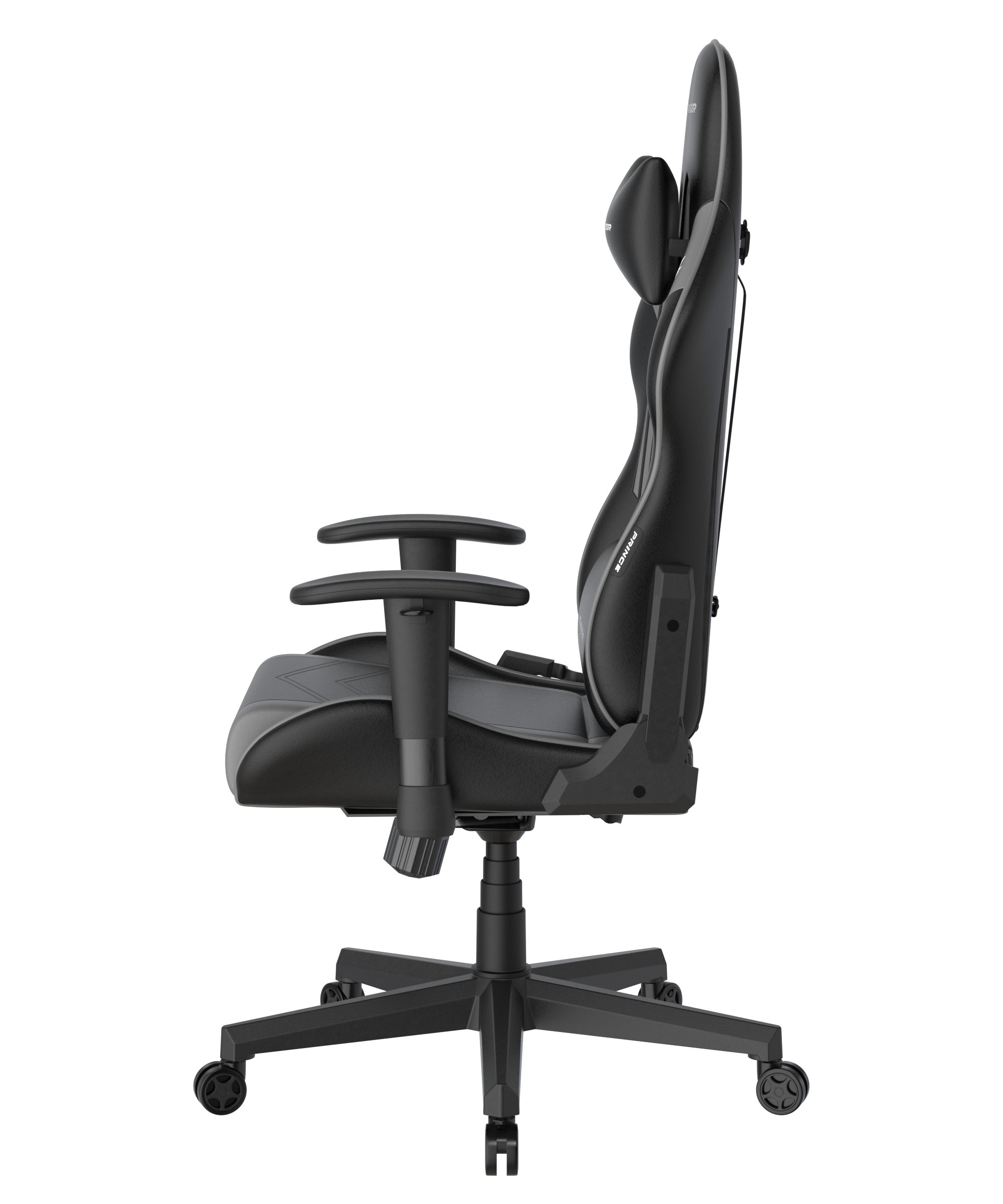 DXRacer Gaming-Stuhl »Prince Gaming Chair Regular L, PVC, schwarz grau«