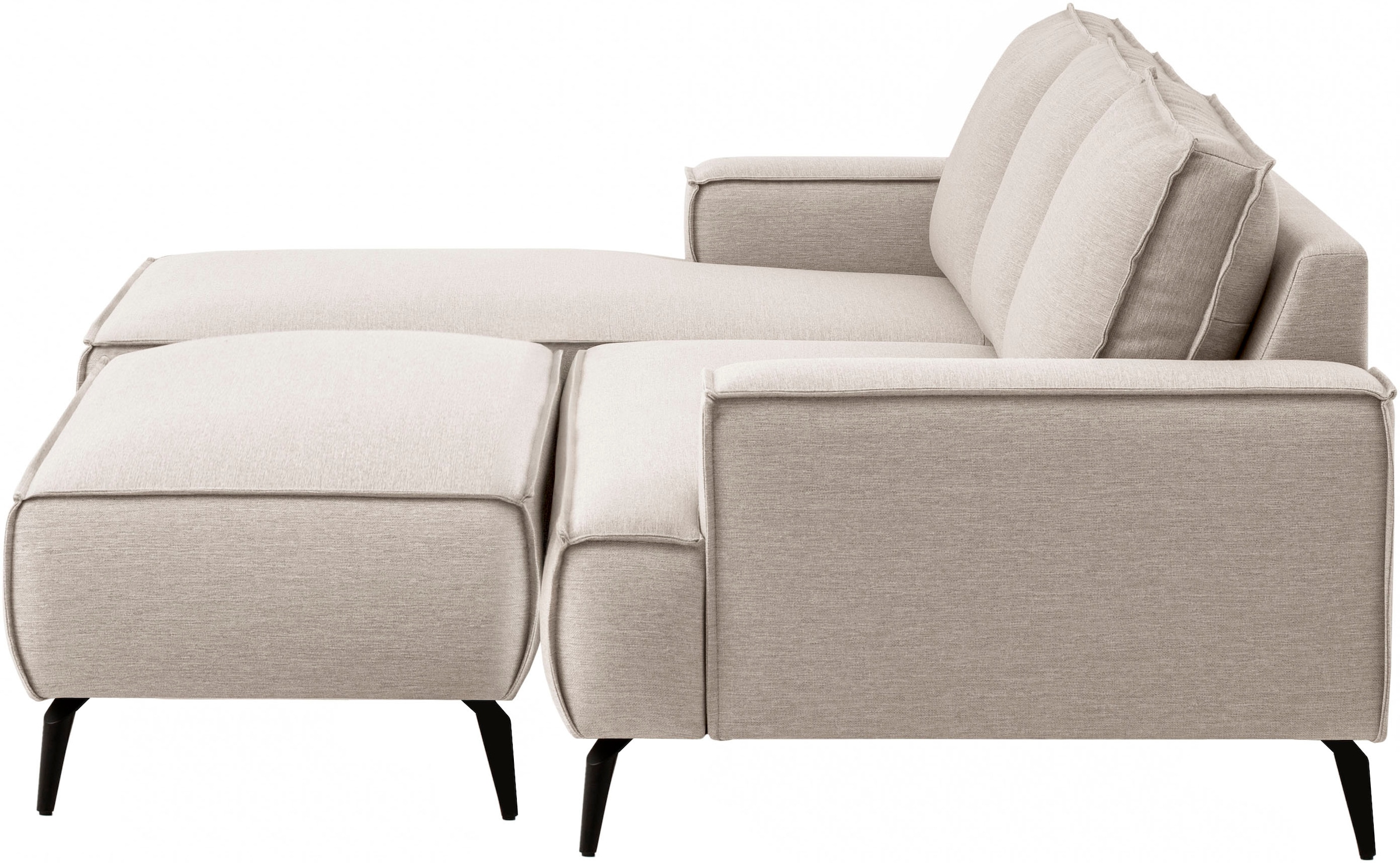 andas Sitzgruppe »TVINNU, Polsterecke L-Form, Schlaffunktion, mit Hocker« Set, 2 Stk. tlg. Set, stellbar zum Schlafsofa (Krokodilverbinder)