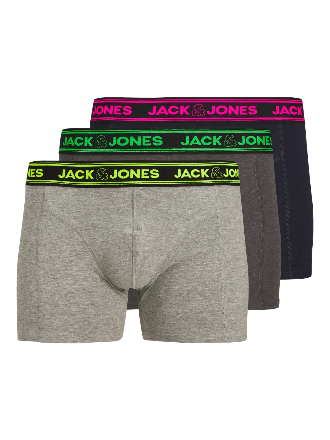 Jack & Jones Trunk "JACETHAN SOLID TRUNKS 3 PACK SN", (Packung, 3 St.)