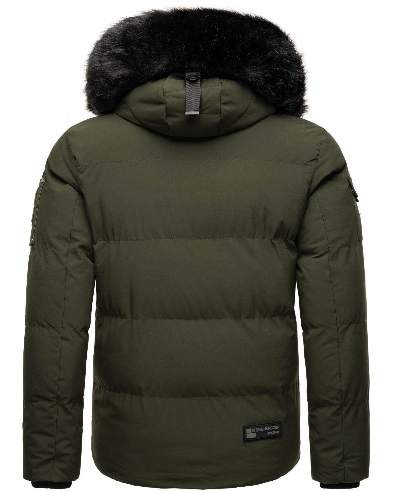 Stone Harbour Winterjacke »Halvaar«, mit Kapuze, stylischer Winterparka mit abnehmbarer Kapuze