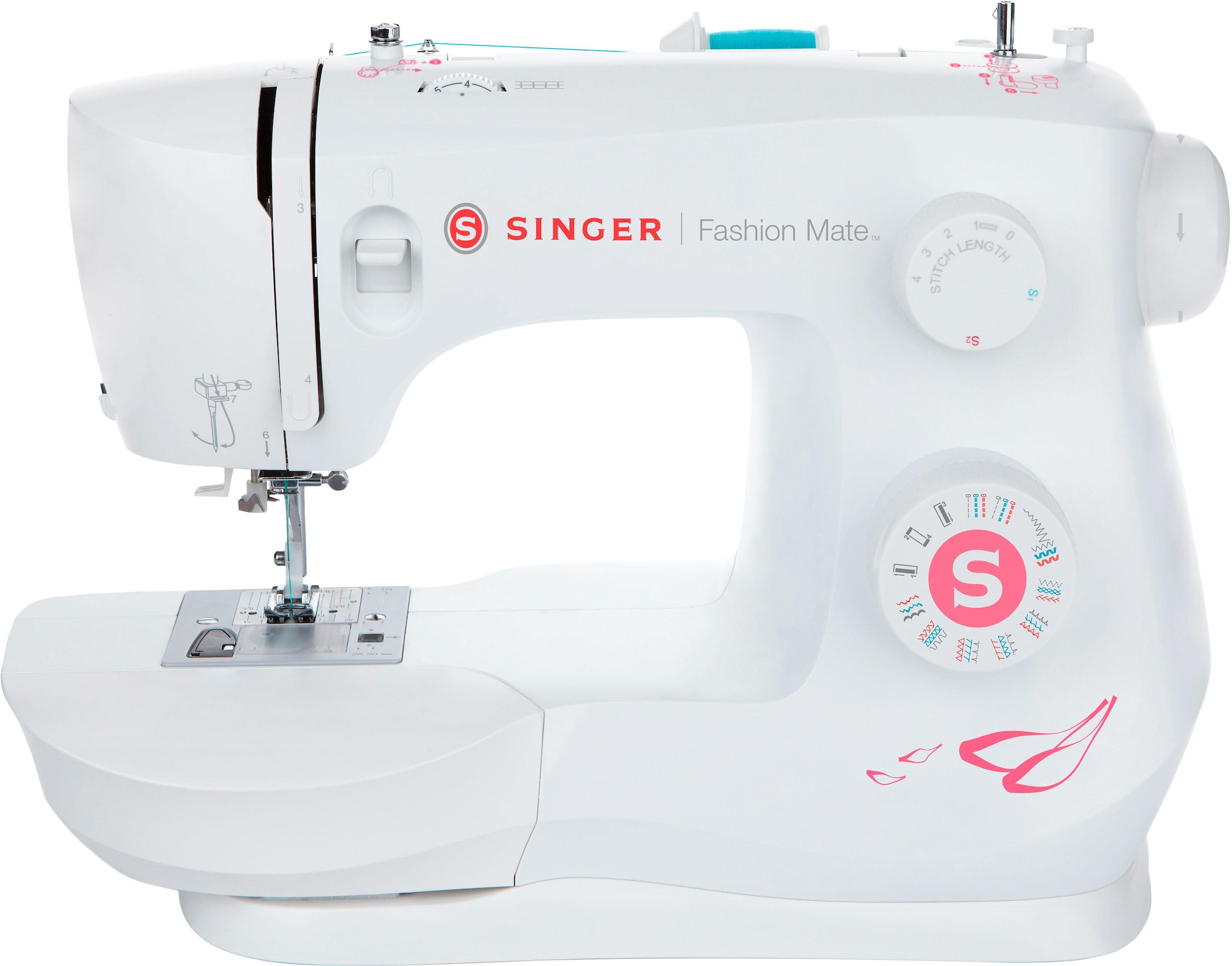 Singer Freiarm-Nähmaschine »Fashion Mate 3333«, 23 Programme