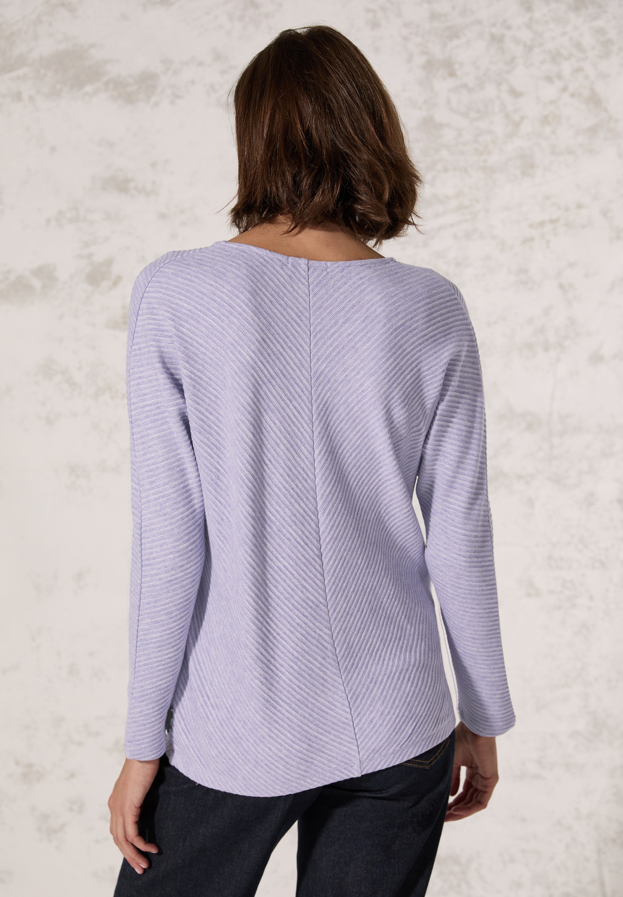 Cecil Langarmshirt, mit V-Ausschnitt
