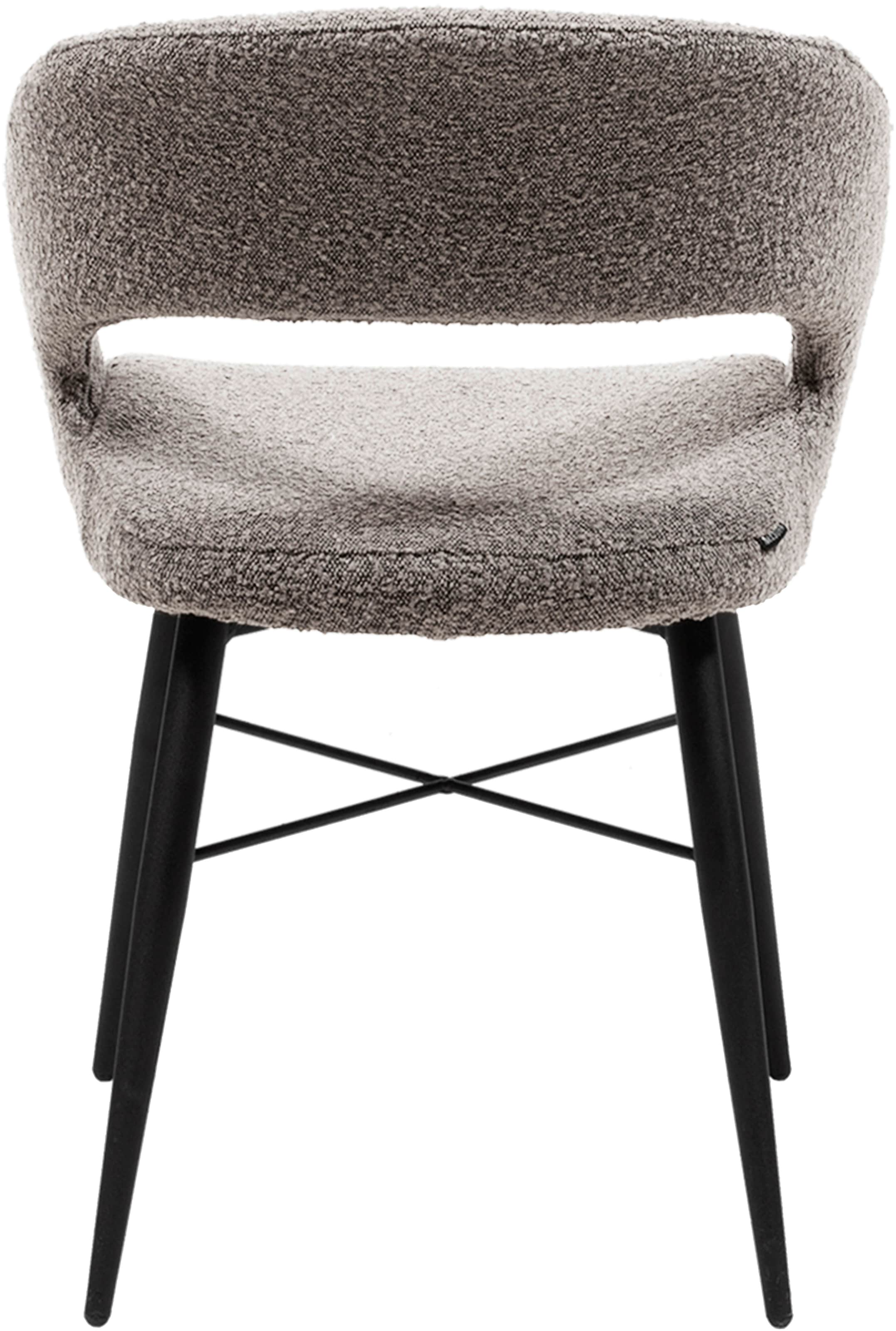 OMG Design Esszimmerstuhl »Marley«, (Set), 2 St., Stoff, mit modernem Cut-Out, Bouclé Bezug
