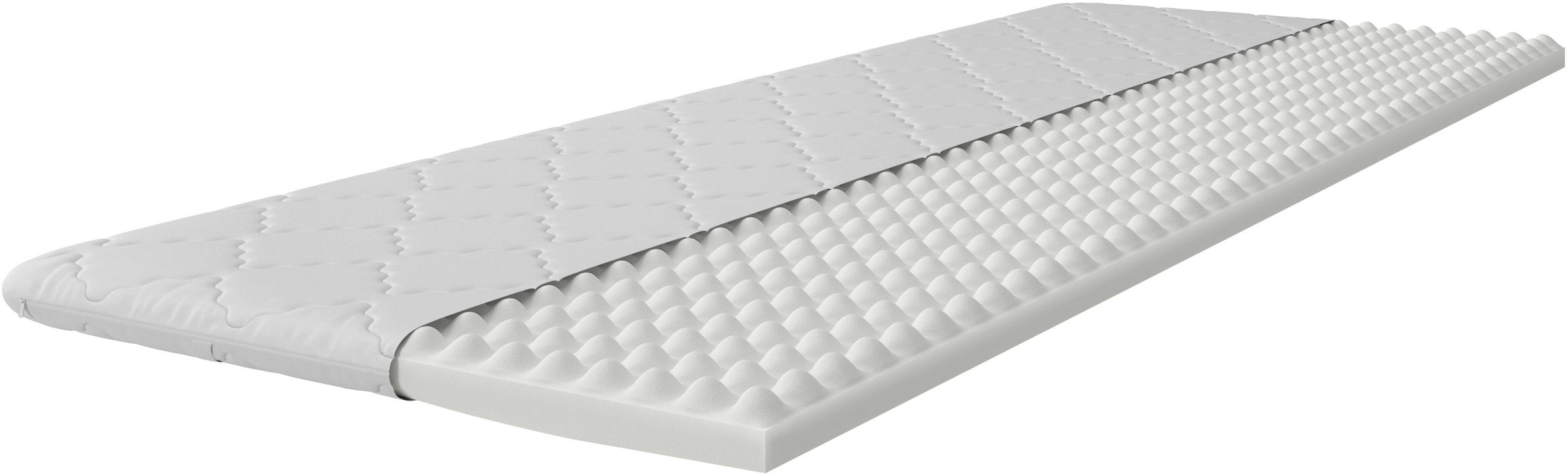 my home Topper »Isay, Topper 90x200, 140x200, 180x200 cm« Matratze, Boxspringbett, Allergiker geeignet (Hausstauballergiker)
