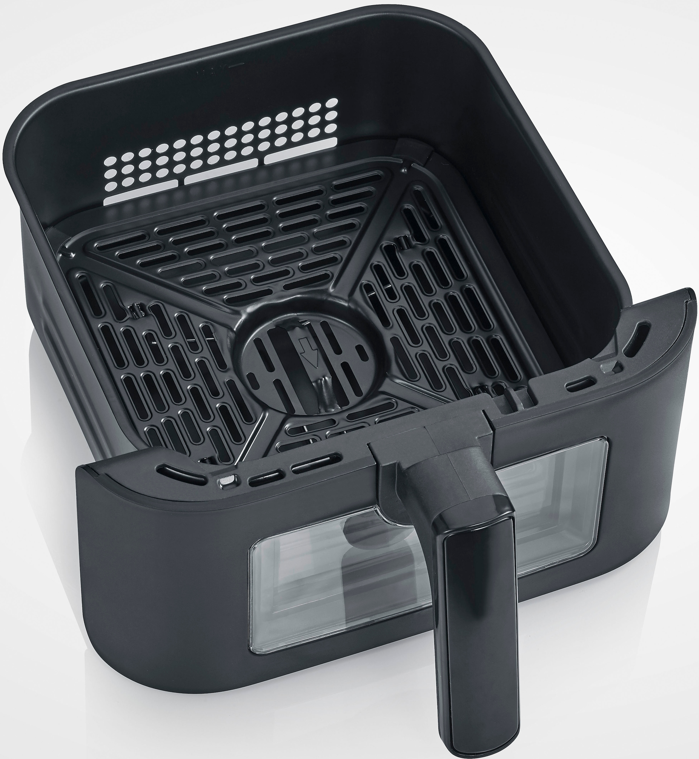 Severin Heißluftfritteuse »Severin S-Fry Duo Stack, FR 2468« 2800 W 2 Kammern, XXL-Doppelstock Airfryer, 11l, schwarz, Touchbedienung