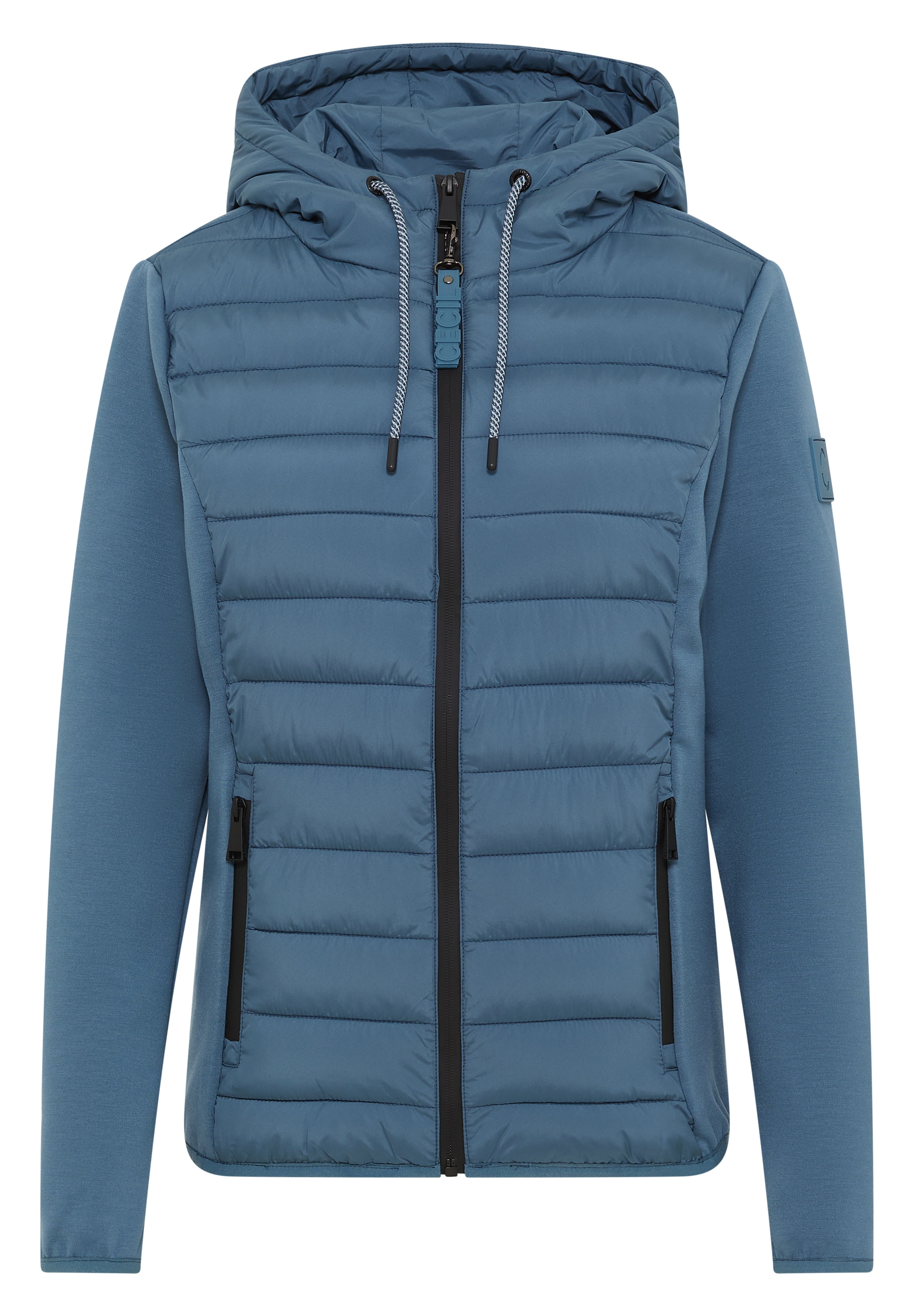 Cecil Steppjacke, mit Kapuze, aus softem Materialmix