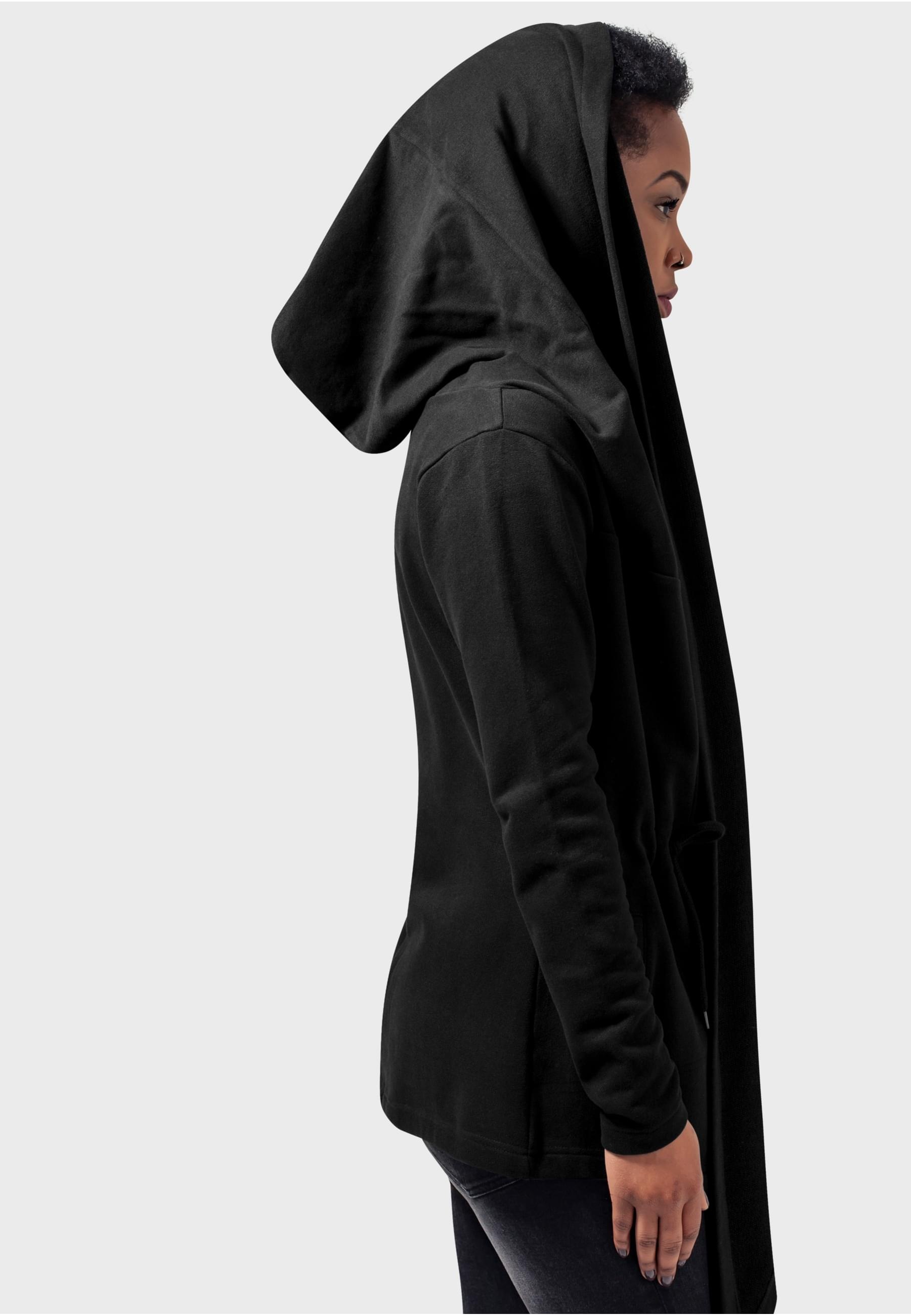 URBAN CLASSICS Strickjacke »Urban Classics Damen Ladies Hooded Sweat Cardigan« 1 Stk.