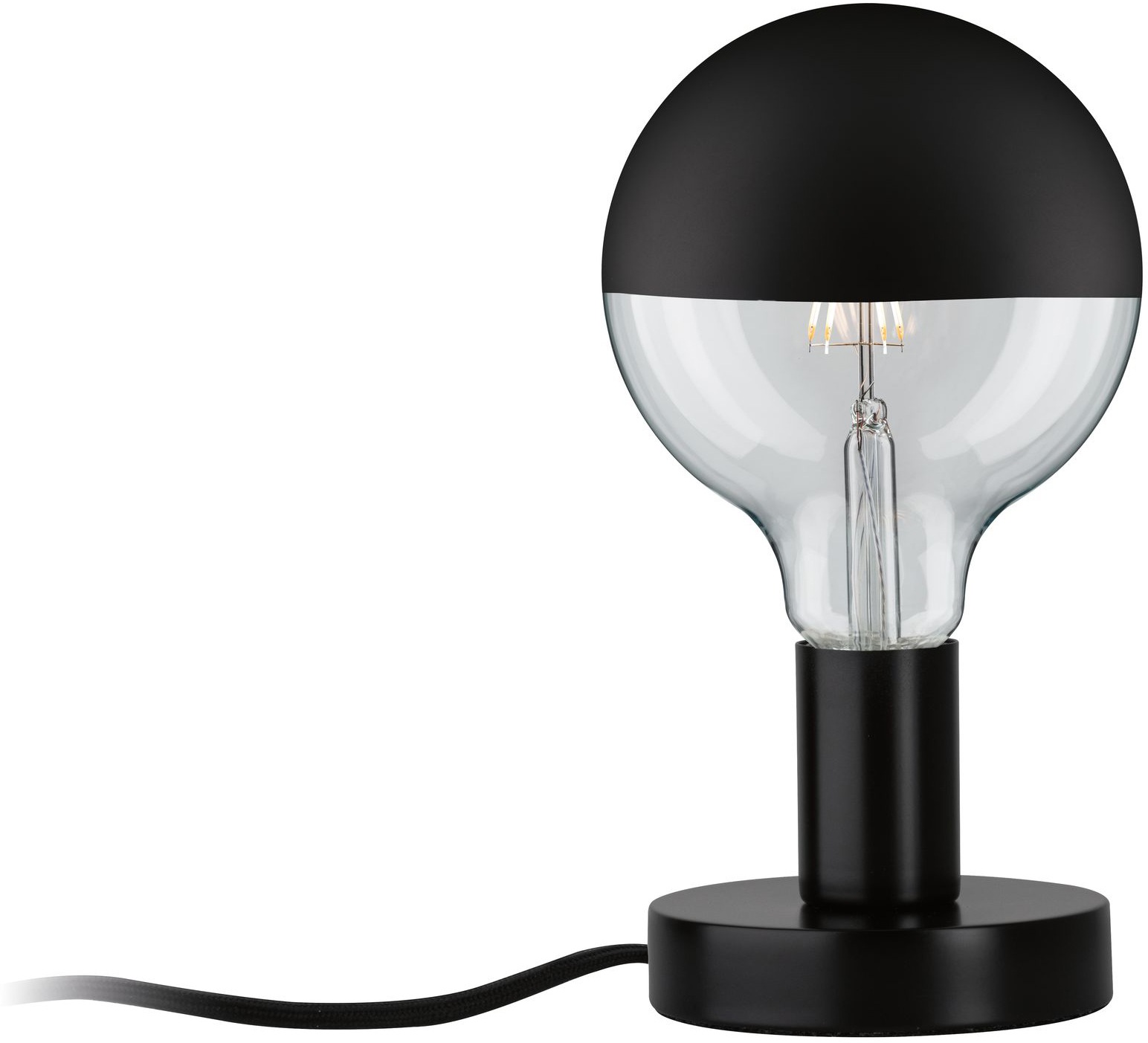 Paulmann Tischleuchte »Haldor«, 1 flammig, Leuchtmittel E27 | ohne Leuchtmittel, E27, max. 1x60W E27, Schwarz, 230V, Metall