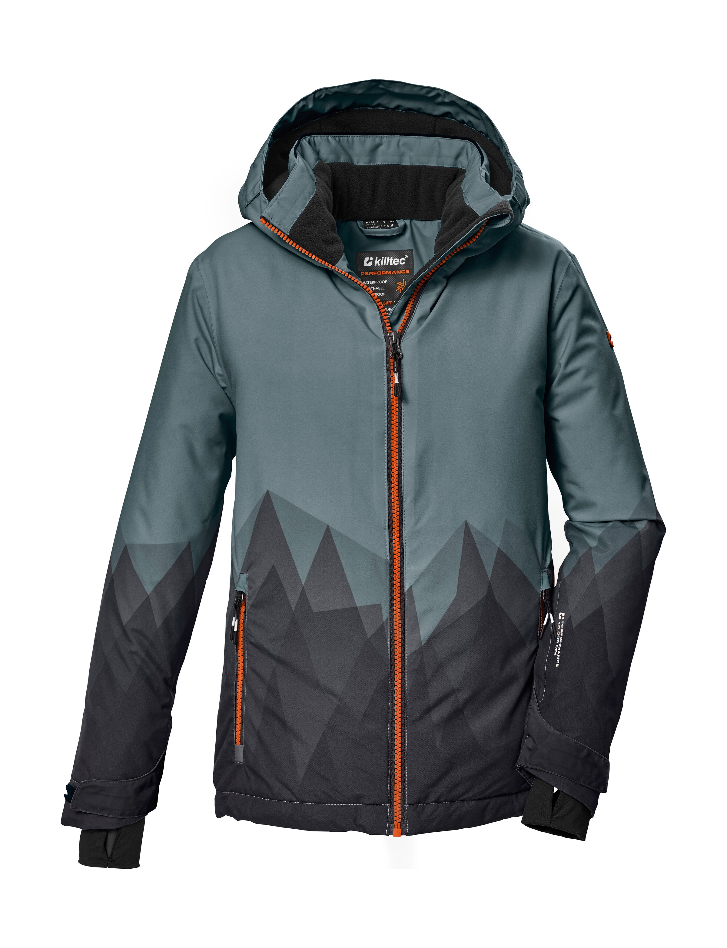 Killtec Skijacke »KSW 383 BYS SKI JCKT« Wasser- und winddichte Skijacke mit verstellbarer Kapuze