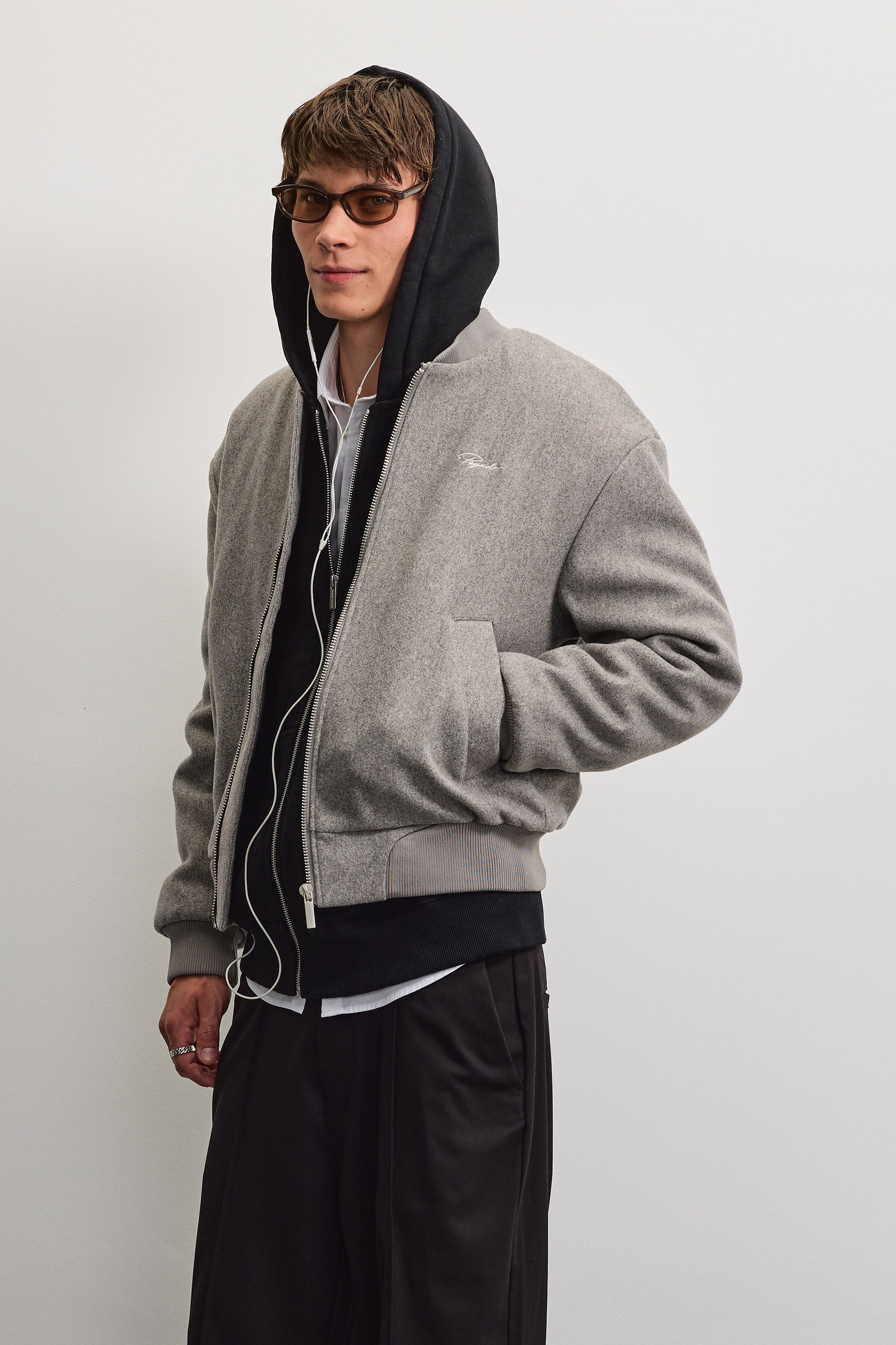 PEGADOR Bomberjacke »LEGNANO WOOLOPTIC BOMBER JACKET« Kunstfaser, regular fit