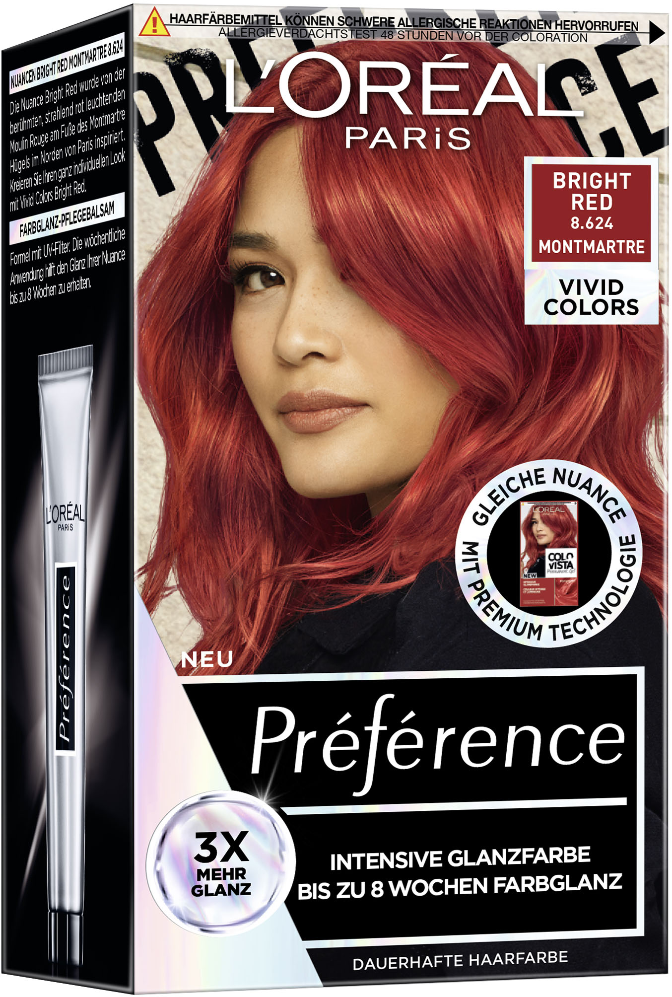 Thumbnail - LORÉAL PARIS Coloration "Permanente Haarfarbe, Hellrot" mit pflegender Formel