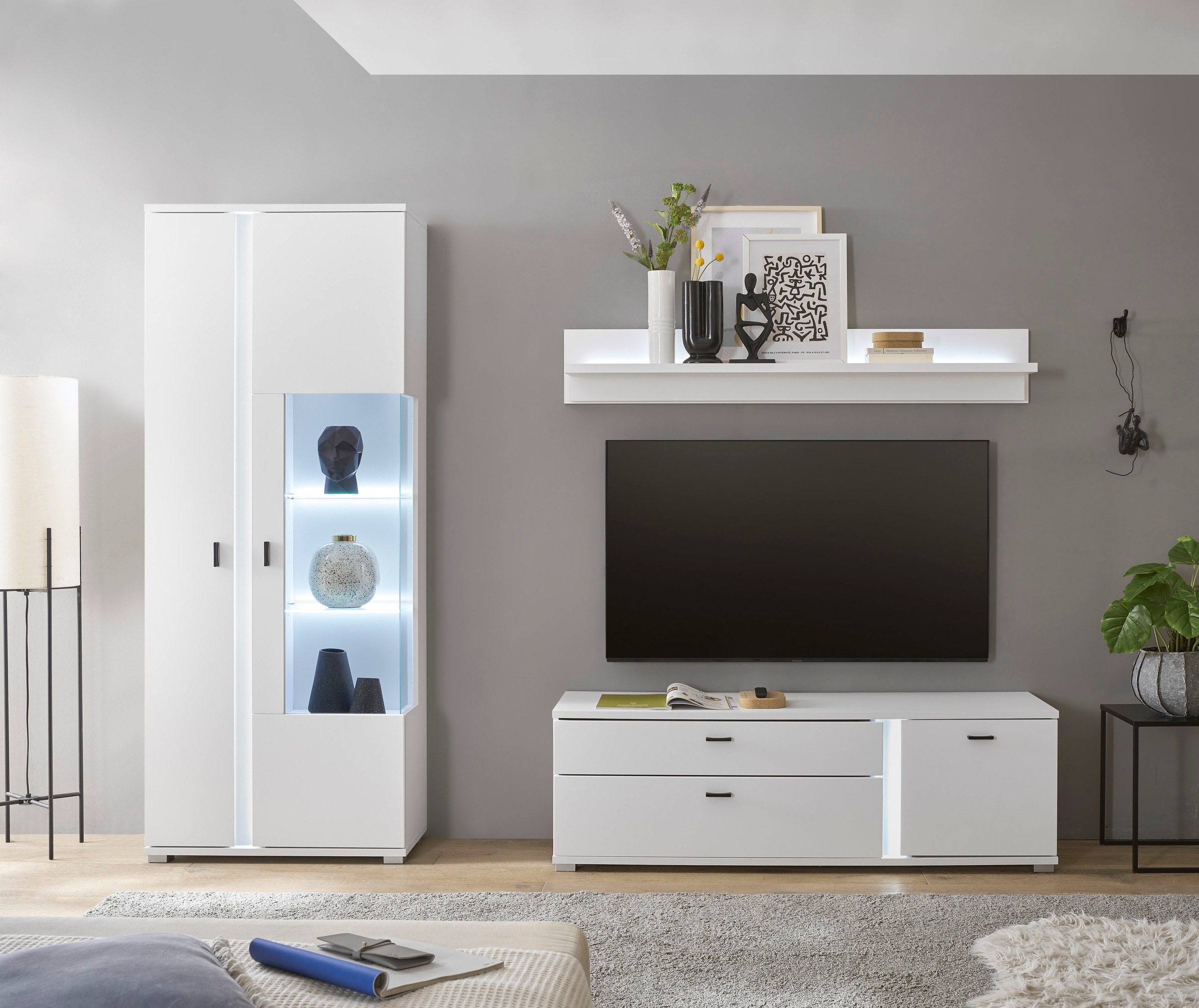 Home affaire Wohnwand "LONG ISLAND" Set, 3 Stk. tlg. günstig online kaufen