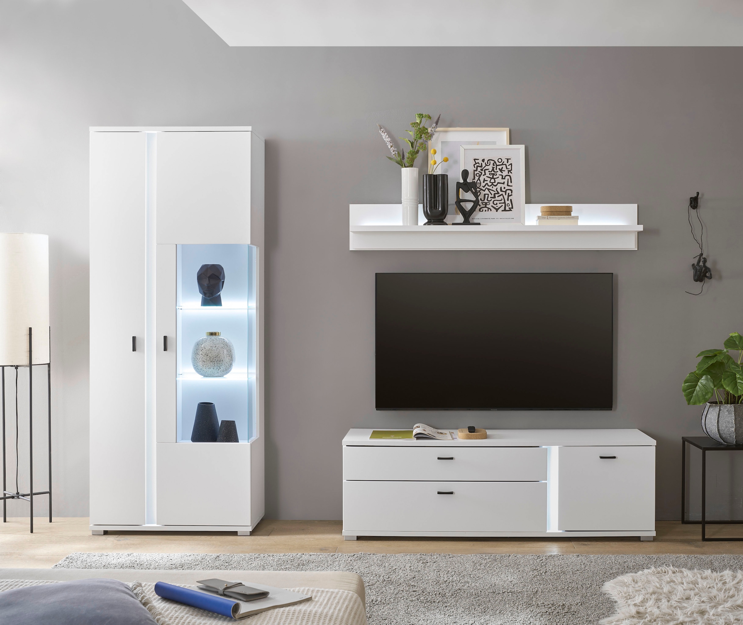 INOSIGN Wohnwand "LONG ISLAND" Set, 3 Stk. tlg. günstig online kaufen