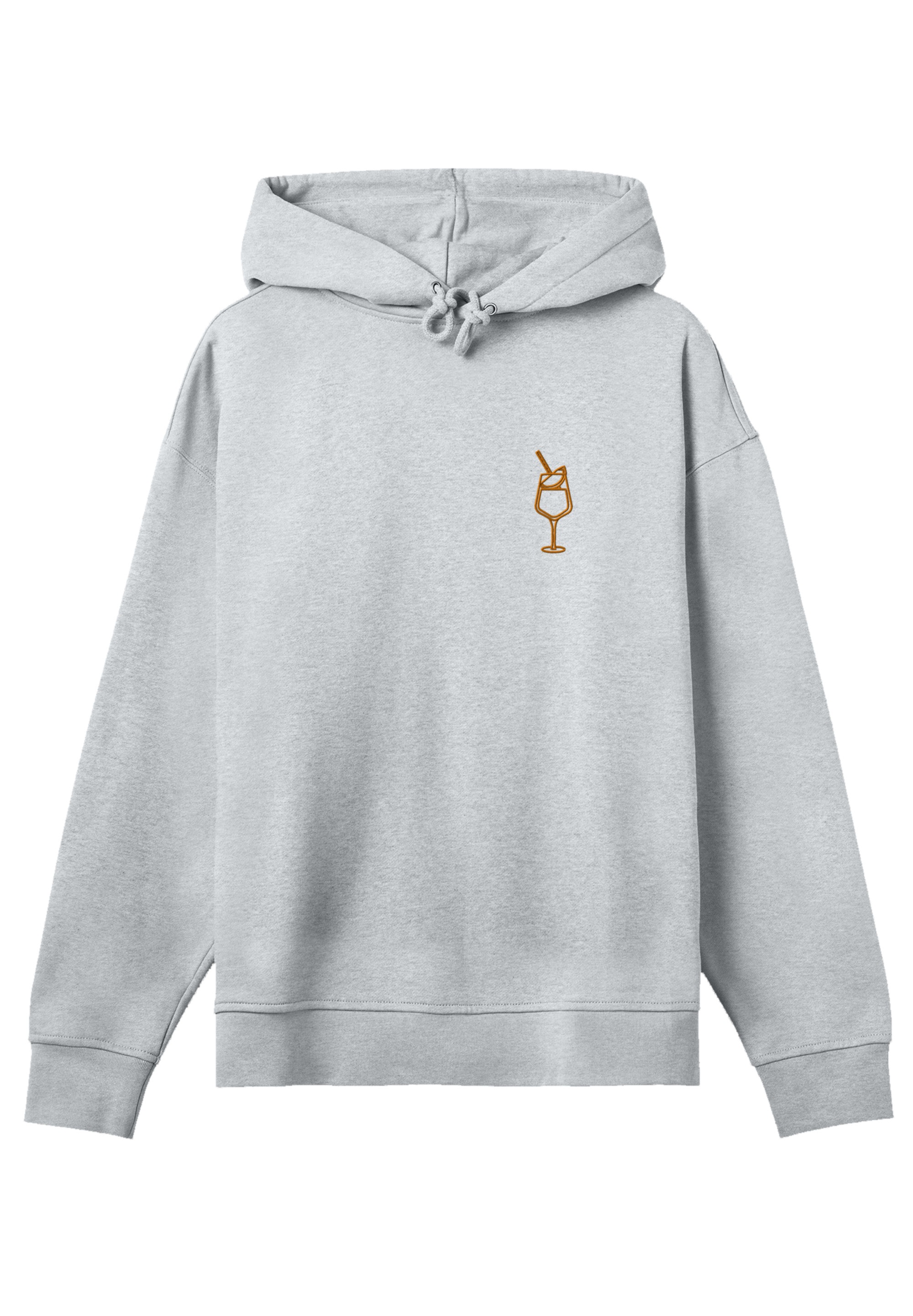 F4NT4STIC Kapuzenpullover »Orange Spritz Bestickt«, Premium Qualität