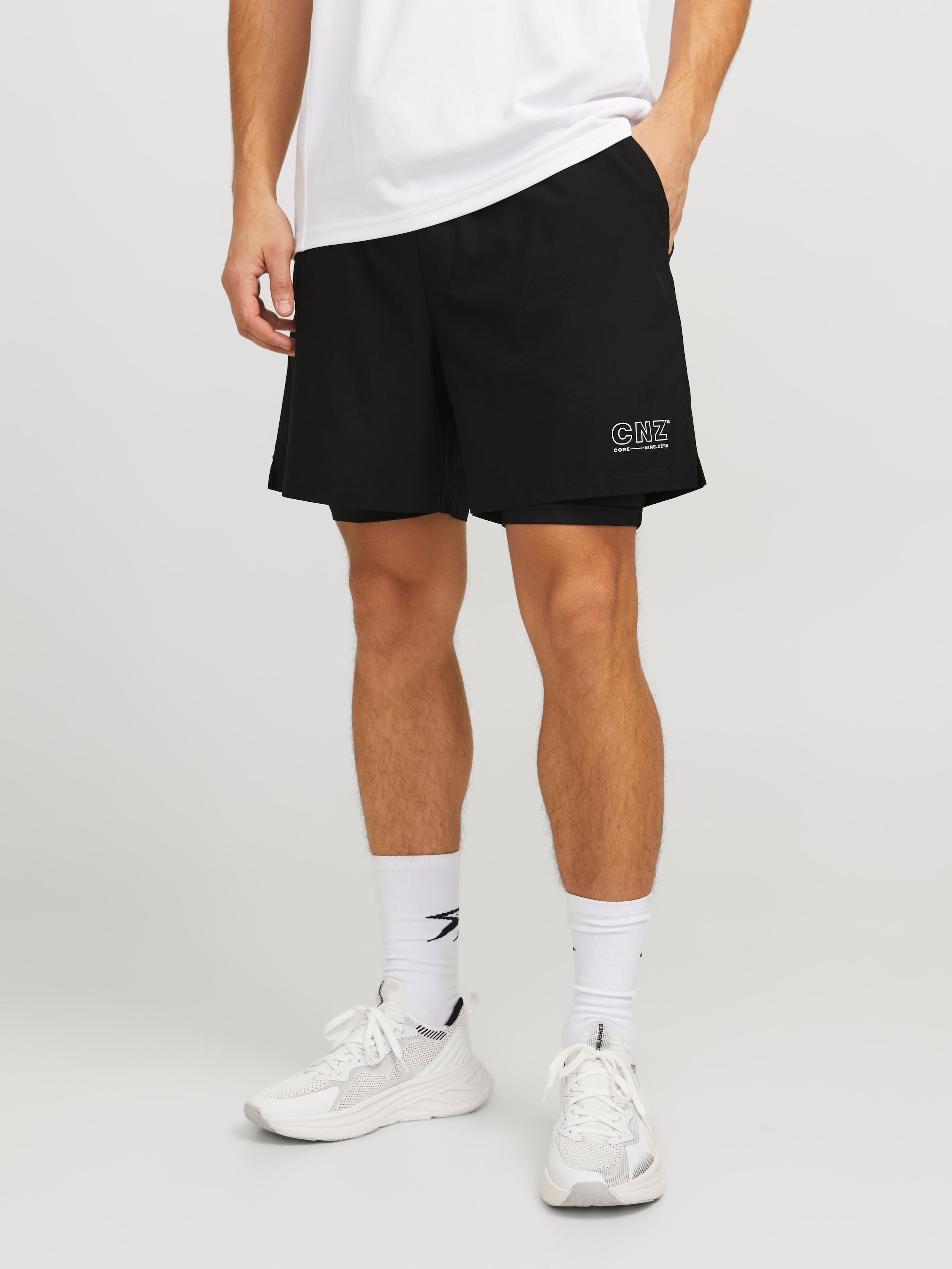 Jack & Jones Trainingsshorts "JCOCNZ SHORTS WITH INNER TIGHTS NOOS" günstig online kaufen