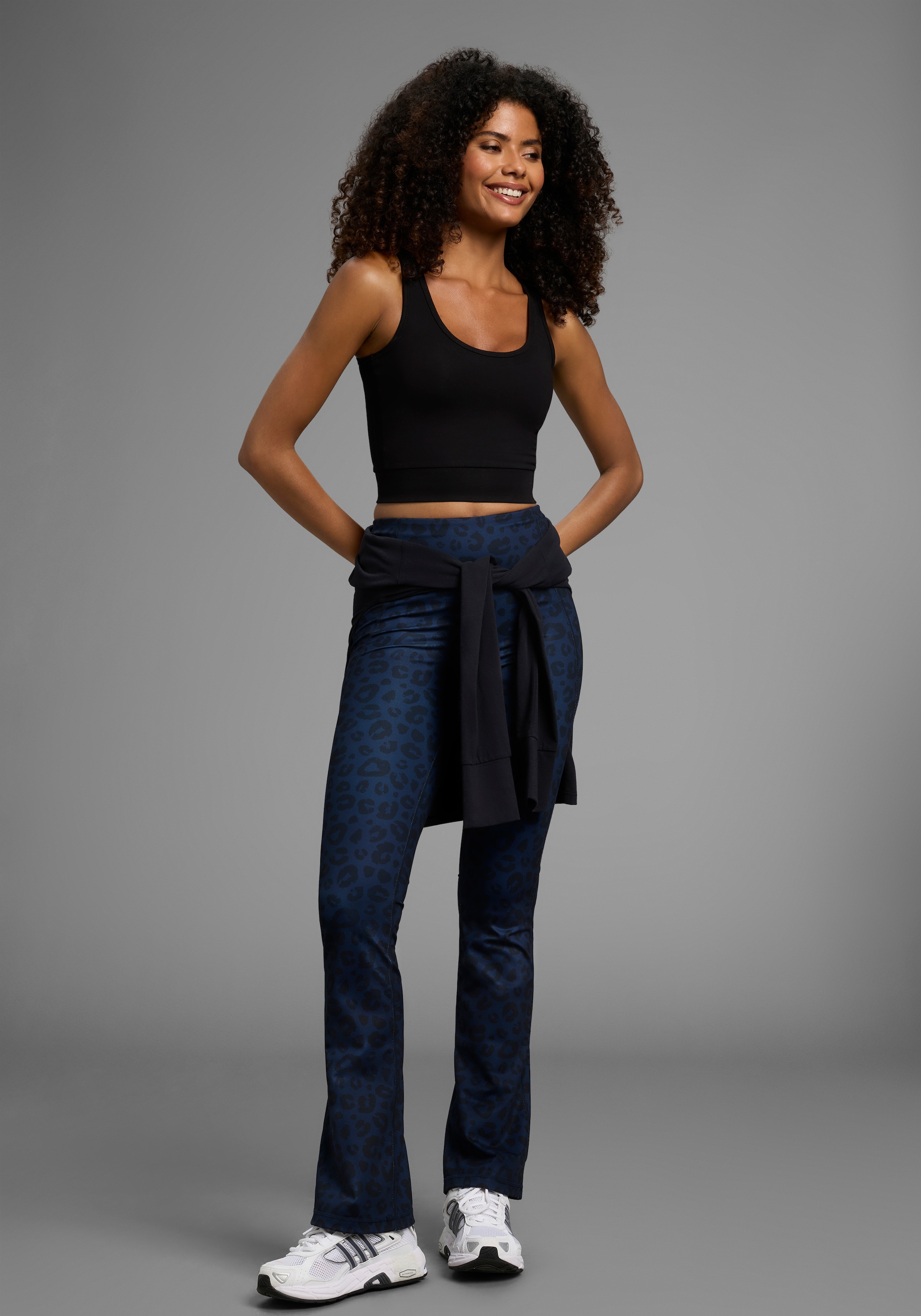 FAYN SPORTS Leggings, Reflektor Logo-Print