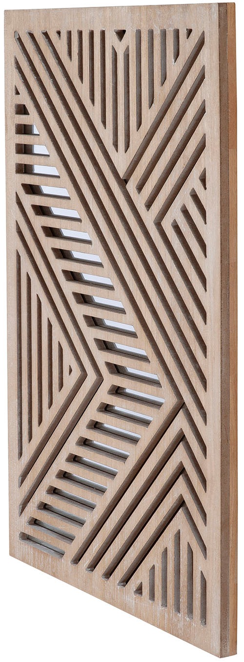 Casablanca by Gilde Holzbild "Bild; Spiegel Enigma naturfarben H. 78 cm", ( günstig online kaufen