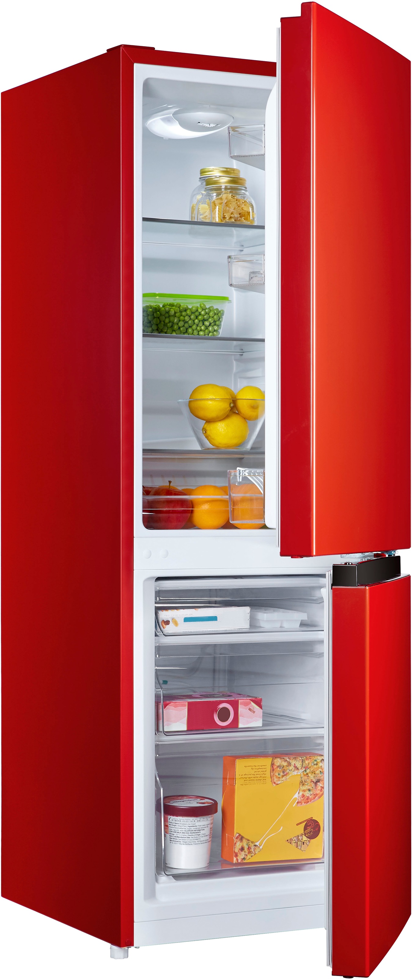 Hanseatic Kühl-/Gefrierkombination "HKGK14349BR" 143 cm hoch 49,5 cm breit günstig online kaufen