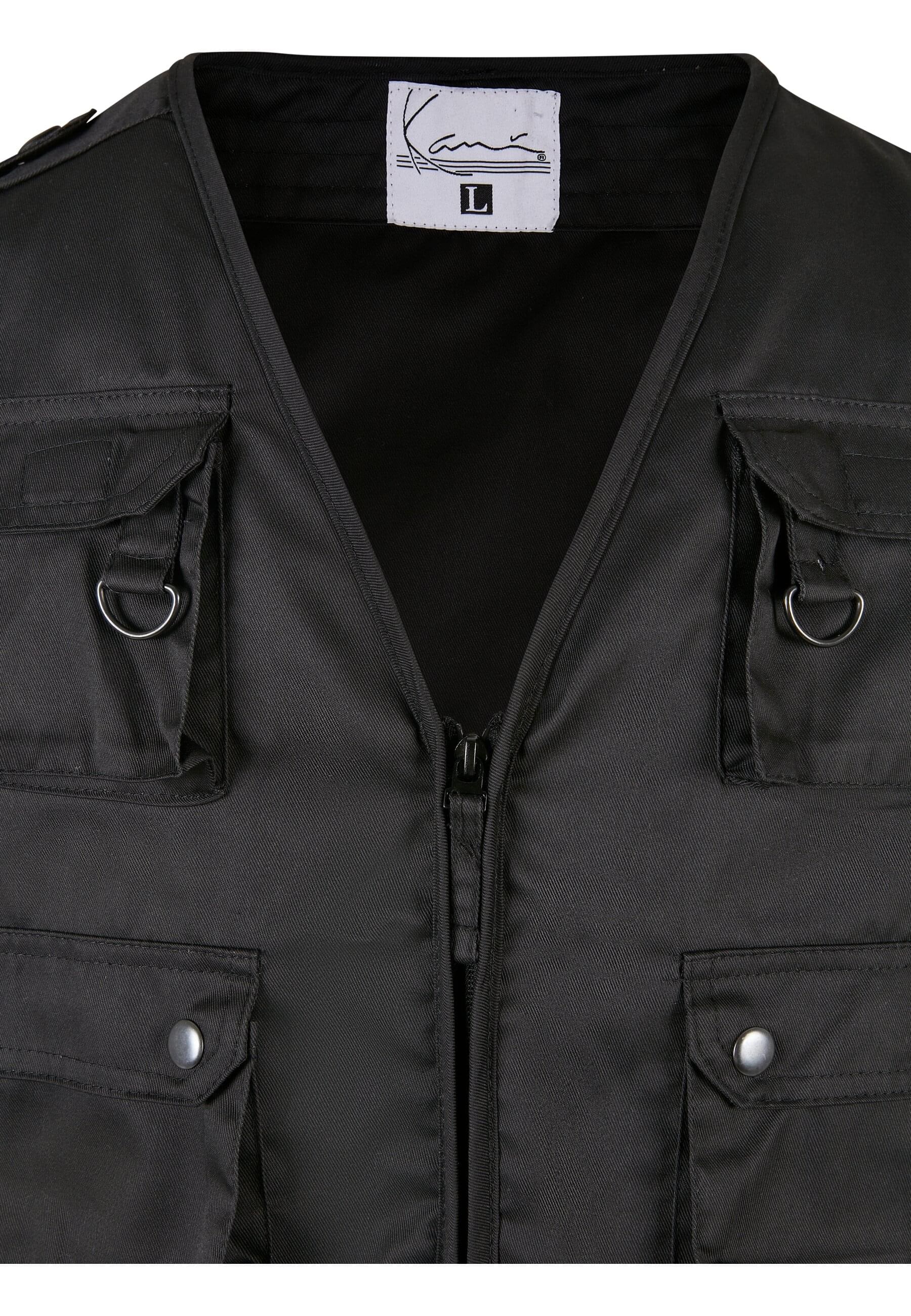 Karl Kani Steppweste »Karl Kani KK Small Signature Vest black«, (1 tlg.)