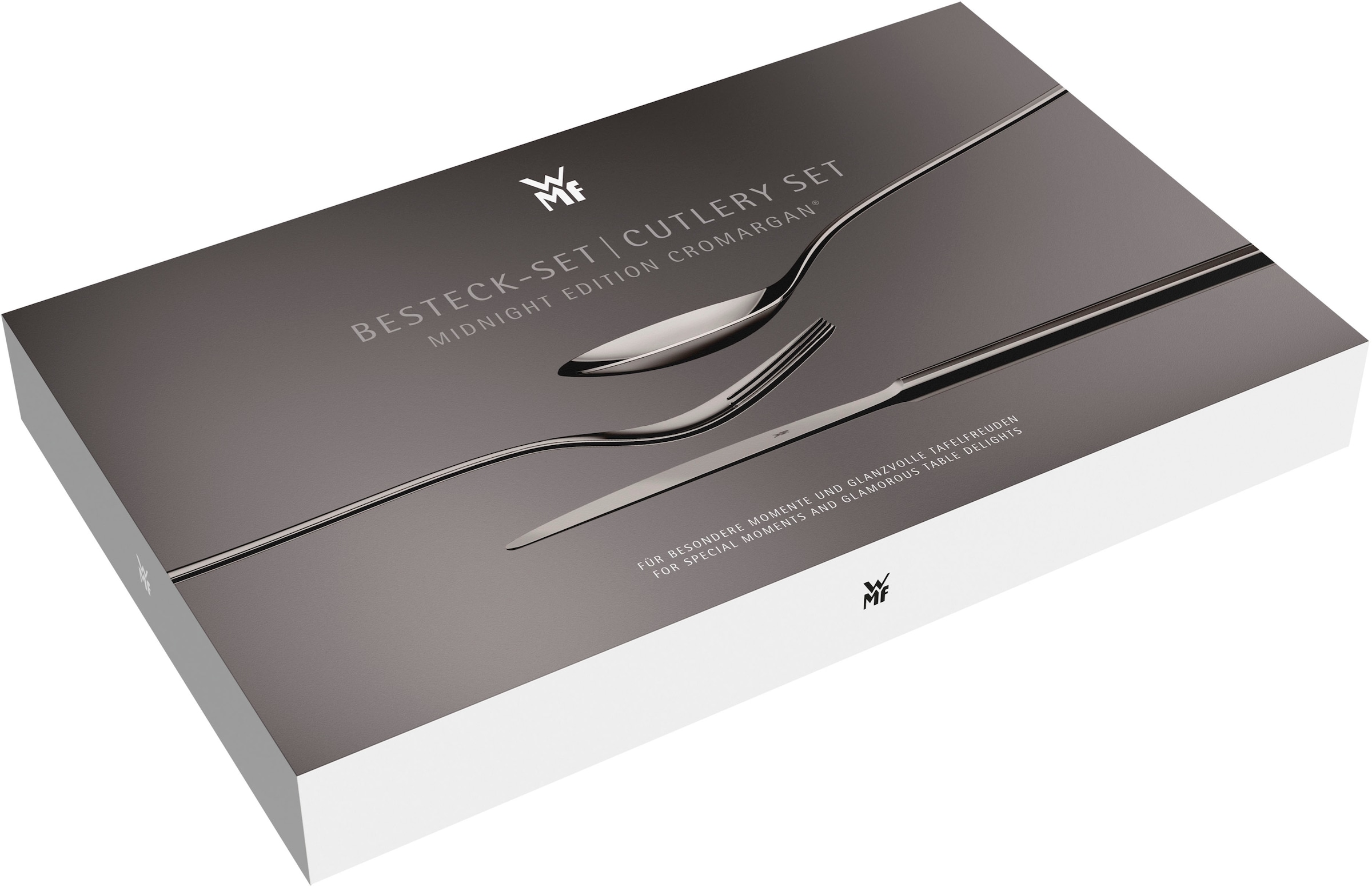 WMF Besteck-Set »Sitello«, (Set, 30 tlg.), geschmiedete Messer, farbecht, Wellenschliff, spülmaschinenfest