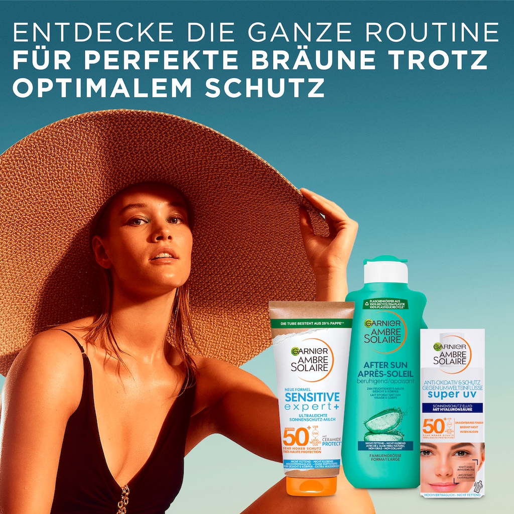 GARNIER Sonnenschutzfluid »Ambre Solaire Sensitive expert+«