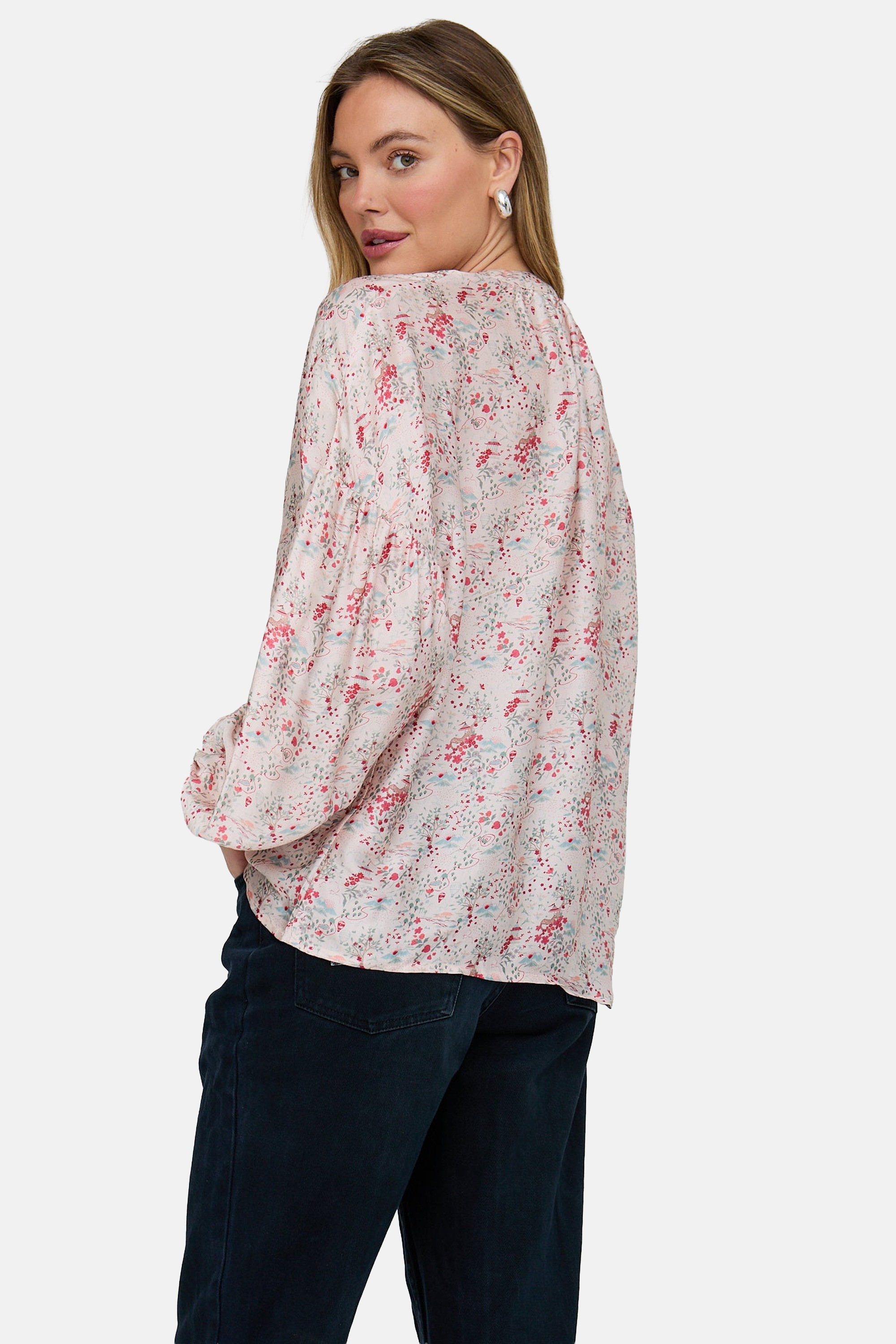 Lily and Lionel Hemdbluse »Rosetti Billowy Sleeves Floral Print Blouse Damen«