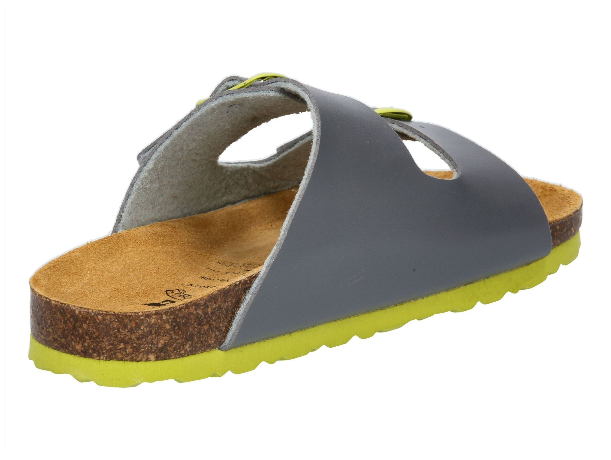 Pantolette LICO "Pantolette Bioline Kids", Mädchen, Gr. 32, grau, Synthetik, Schuhe Pantolette 3