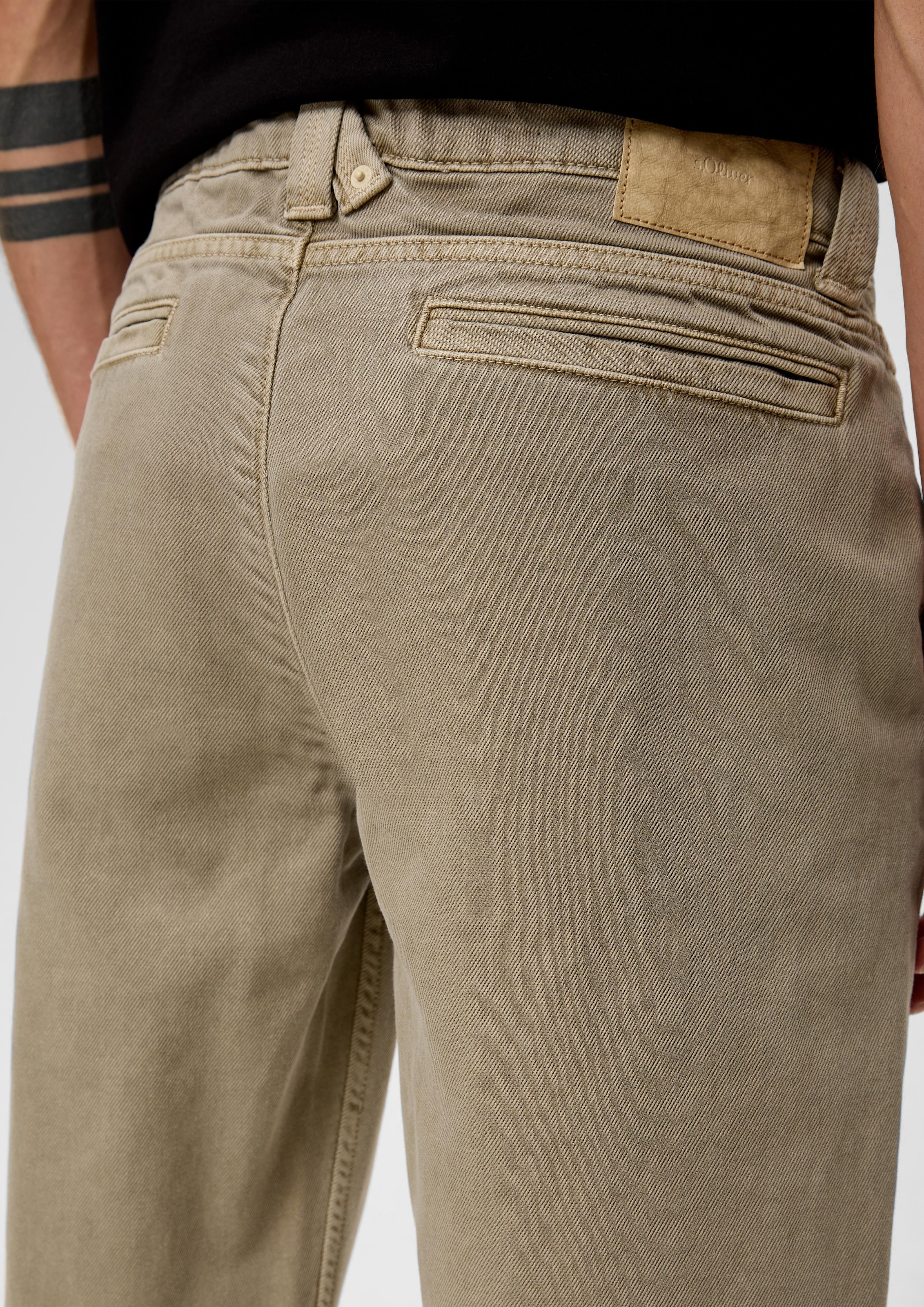 s.Oliver Bequeme Jeans, mit Ledermarkenlabel ▷ für | BAUR