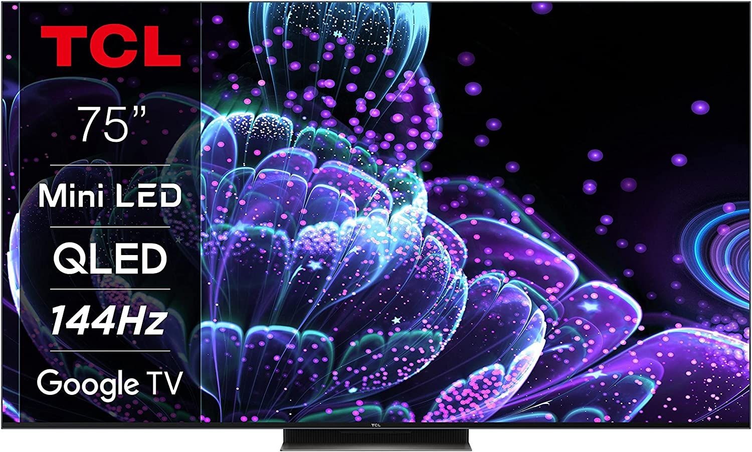 TCL QLED Mini LED-Fernseher »75C835X2«, 189 cm/75 Zoll, 4K Ultra HD, Google TV-Smart-TV, 1500nits, HDR Extreme, Dolby Atmos, HDMI 2.1, ONKYO-Sound