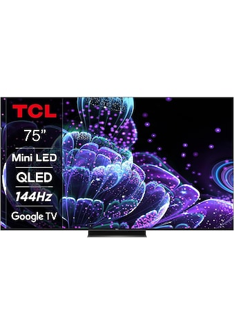 TCL QLED Mini LED-Fernseher »75C831X1«, 189 cm/75 Zoll, 4K Ultra HD, Google... kaufen