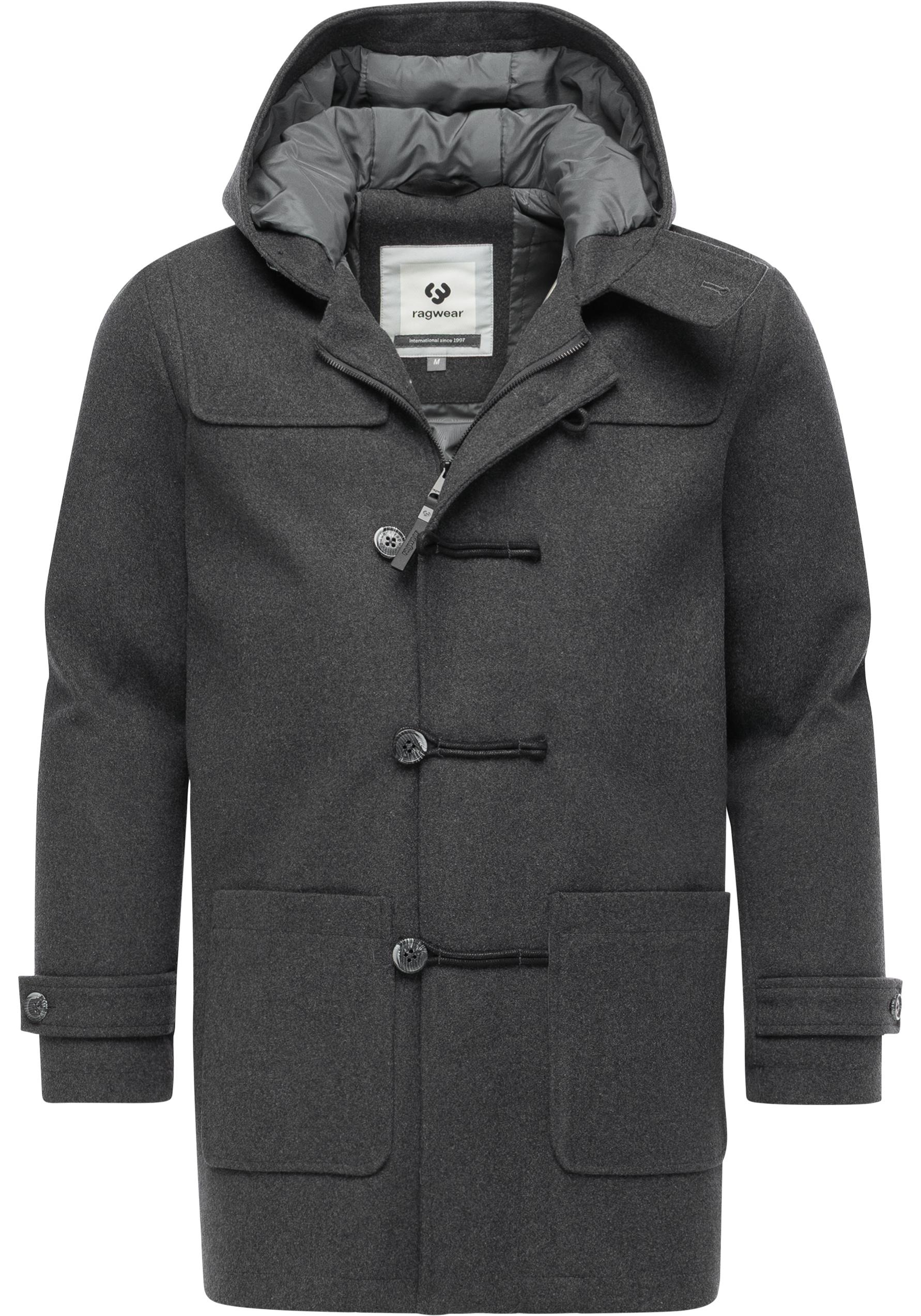 Ragwear Dufflecoat »Duffie YOUMODO«, Funktionaler Herren Fleece-Mantel