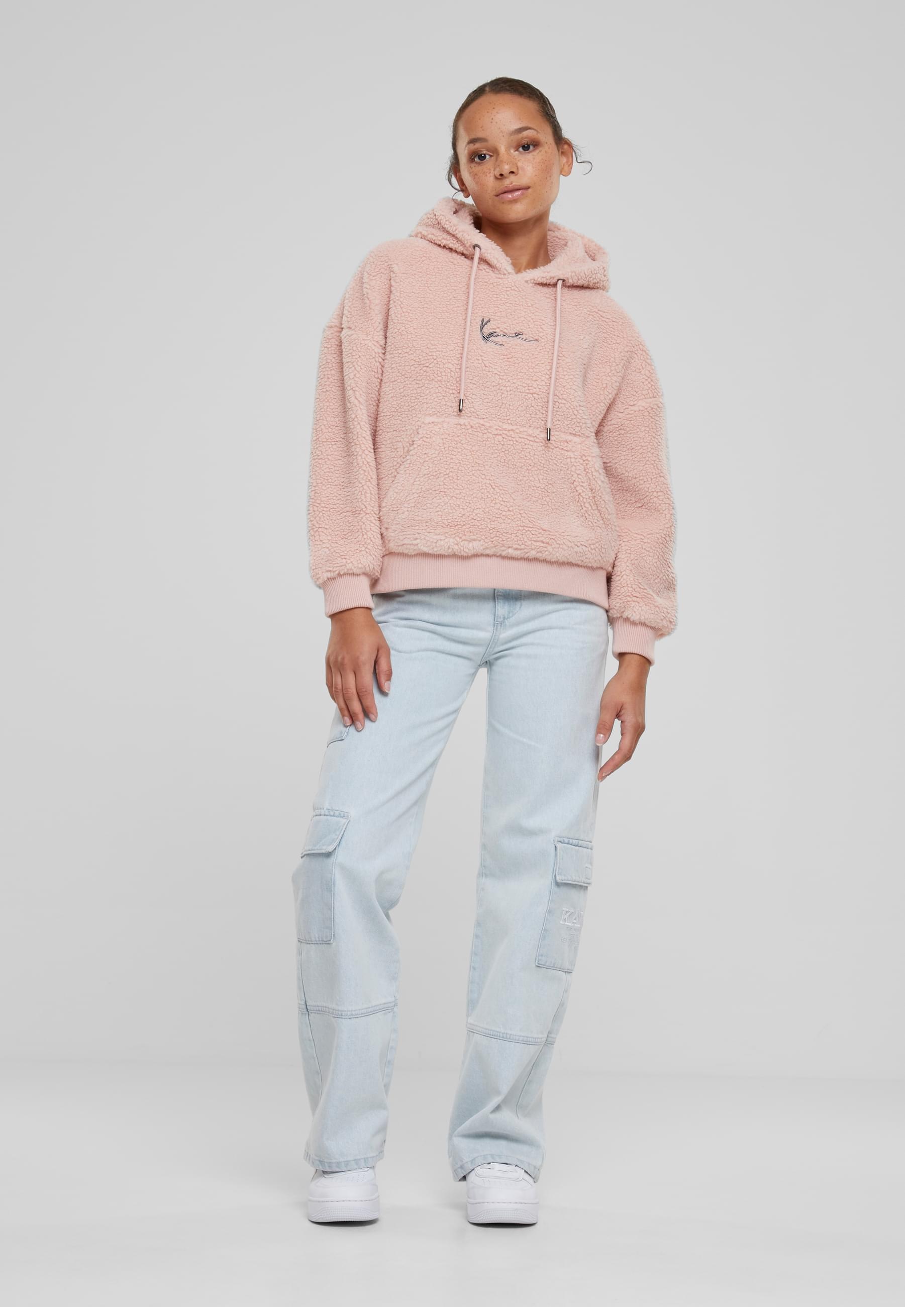Karl Kani Kapuzenpullover »Karl Kani Damen KW233-041-1 KK Metal Signature Teddy Os Hoodie«, (1 tlg.)