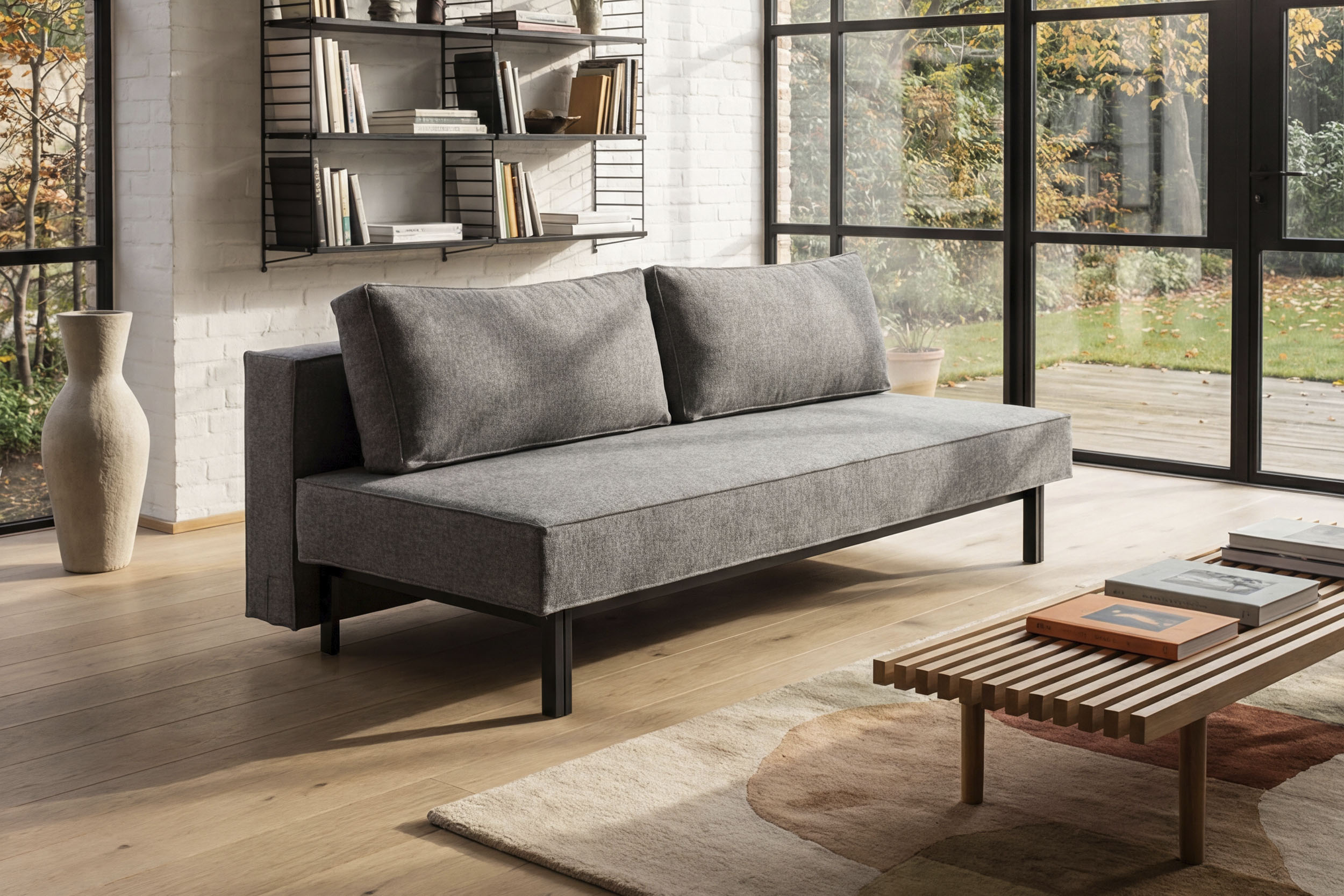 INNOVATION LIVING ™ 3-Sitzer "Sly, Schlafsofa, Dauerschlaffunktion, bequem und komfortabel" Federkernmatratze; leichtgängiger Auszugmechanismus