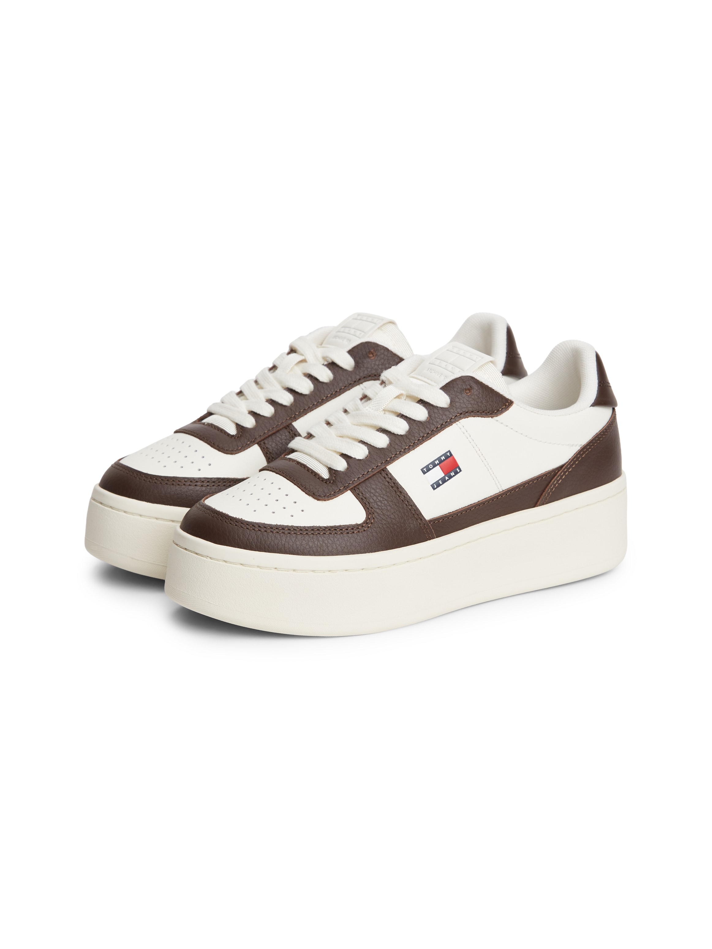 Tommy Jeans "ARCHIVE 98 MAX" Freizeitschuh, Halbschuh, Schnürer, seitliche Logoflag, schmale Form