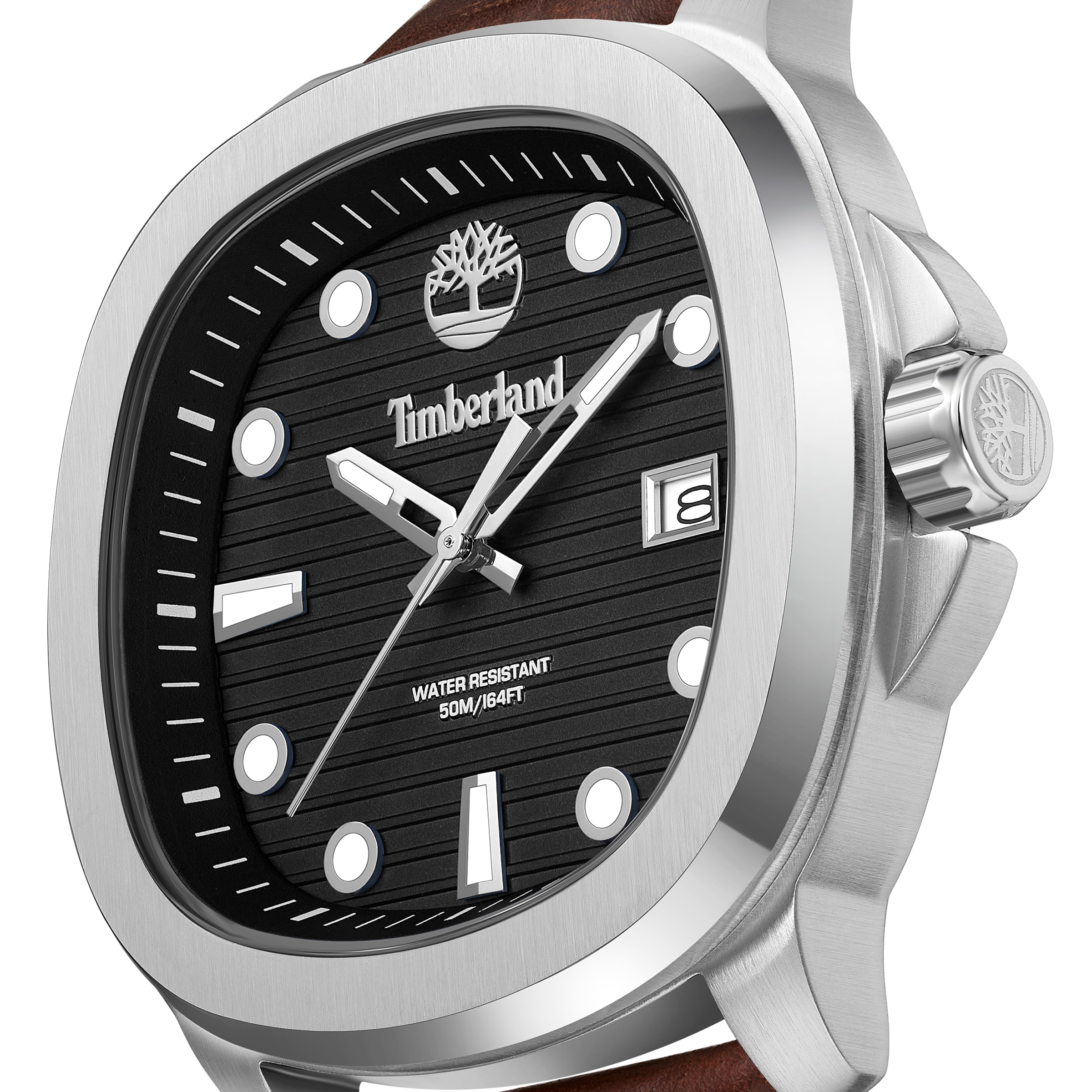 Timberland Quarzuhr »Greenough« Armbanduhr, Herrenuhr, Lederarmband, analog, Tag
