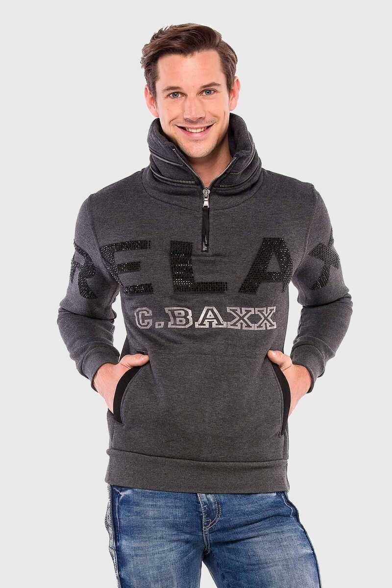 Cipo & Baxx Sweatshirt "Sweatshirts", 1 Stk. mit hohem Kragen günstig online kaufen